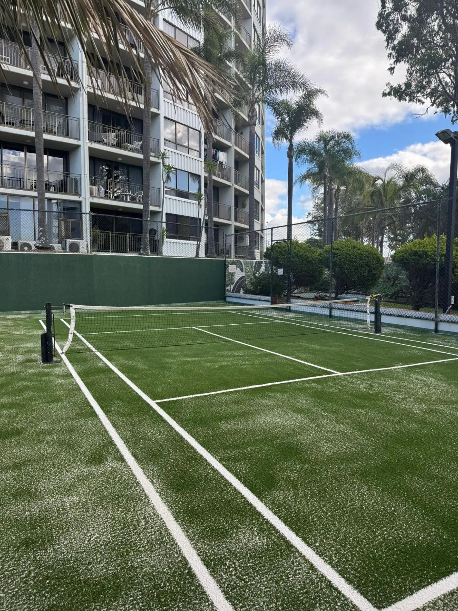 Tennis court in Royal Palm Resort on the Beach
