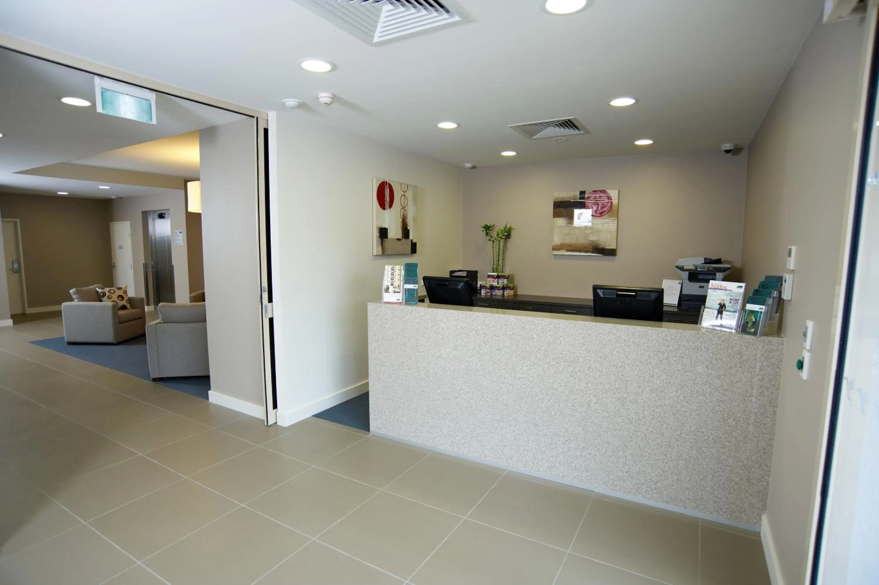 Lobby or reception in Quest Shepparton