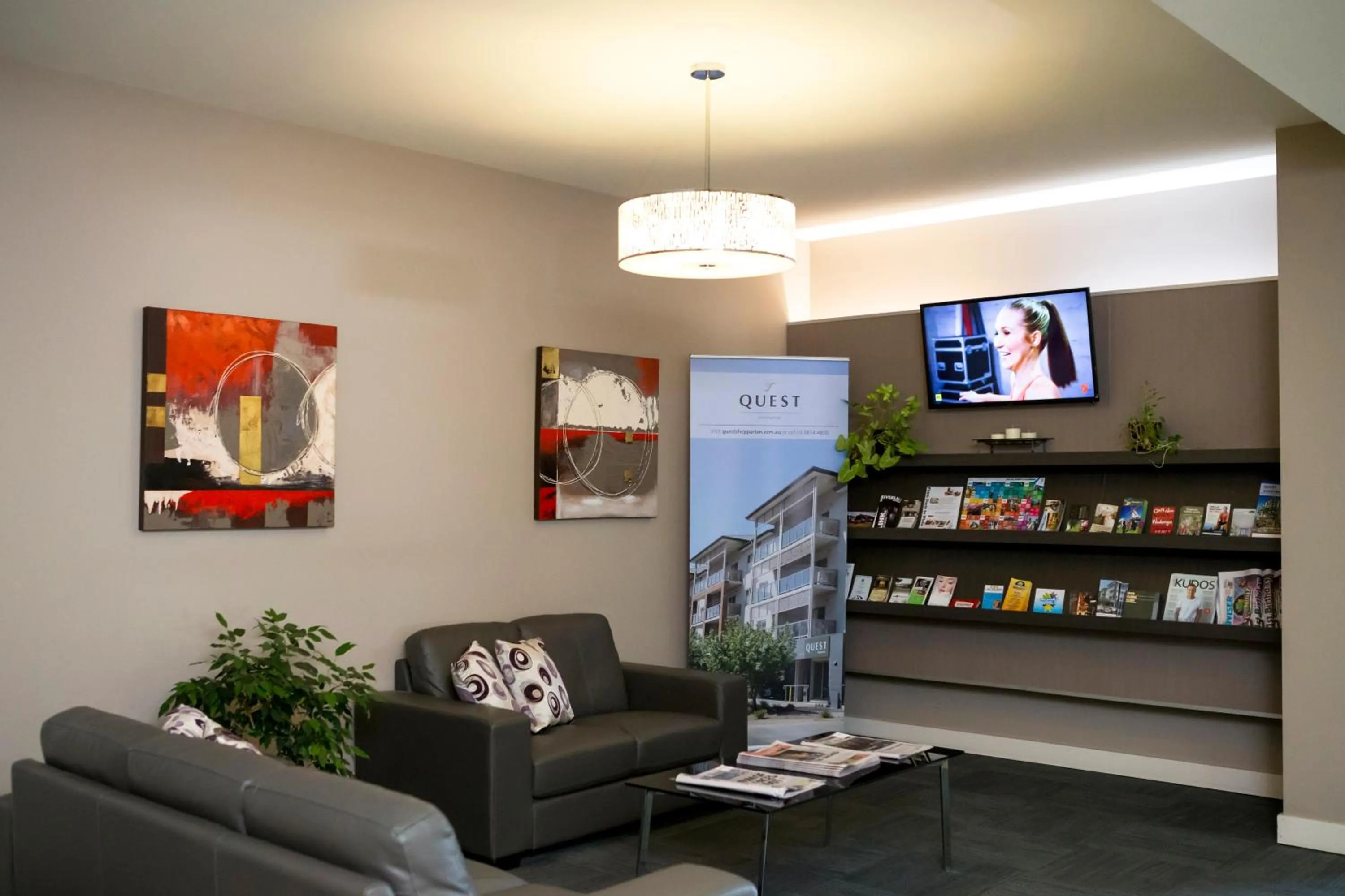 Lobby or reception in Quest Shepparton