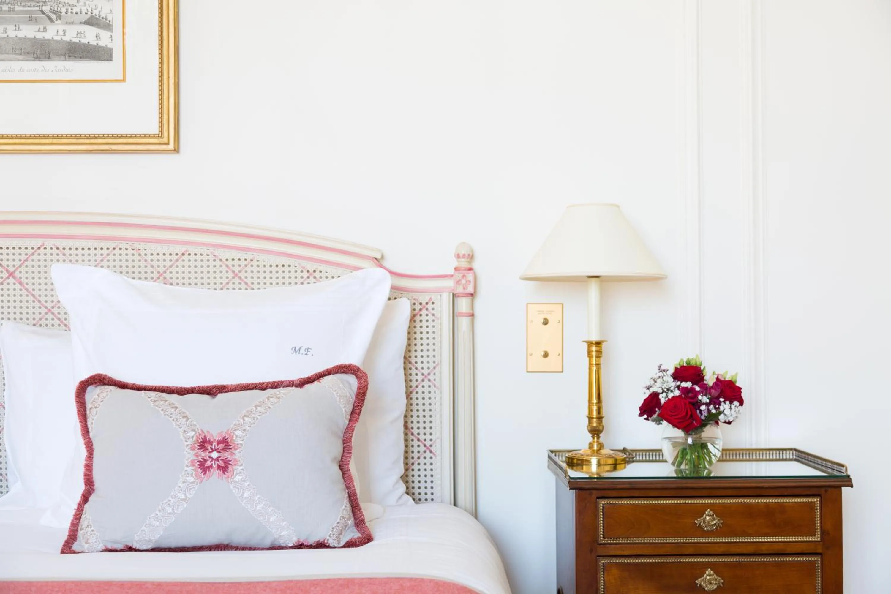 Bedroom, Bed in Le Bristol Paris, Oetker Hotels