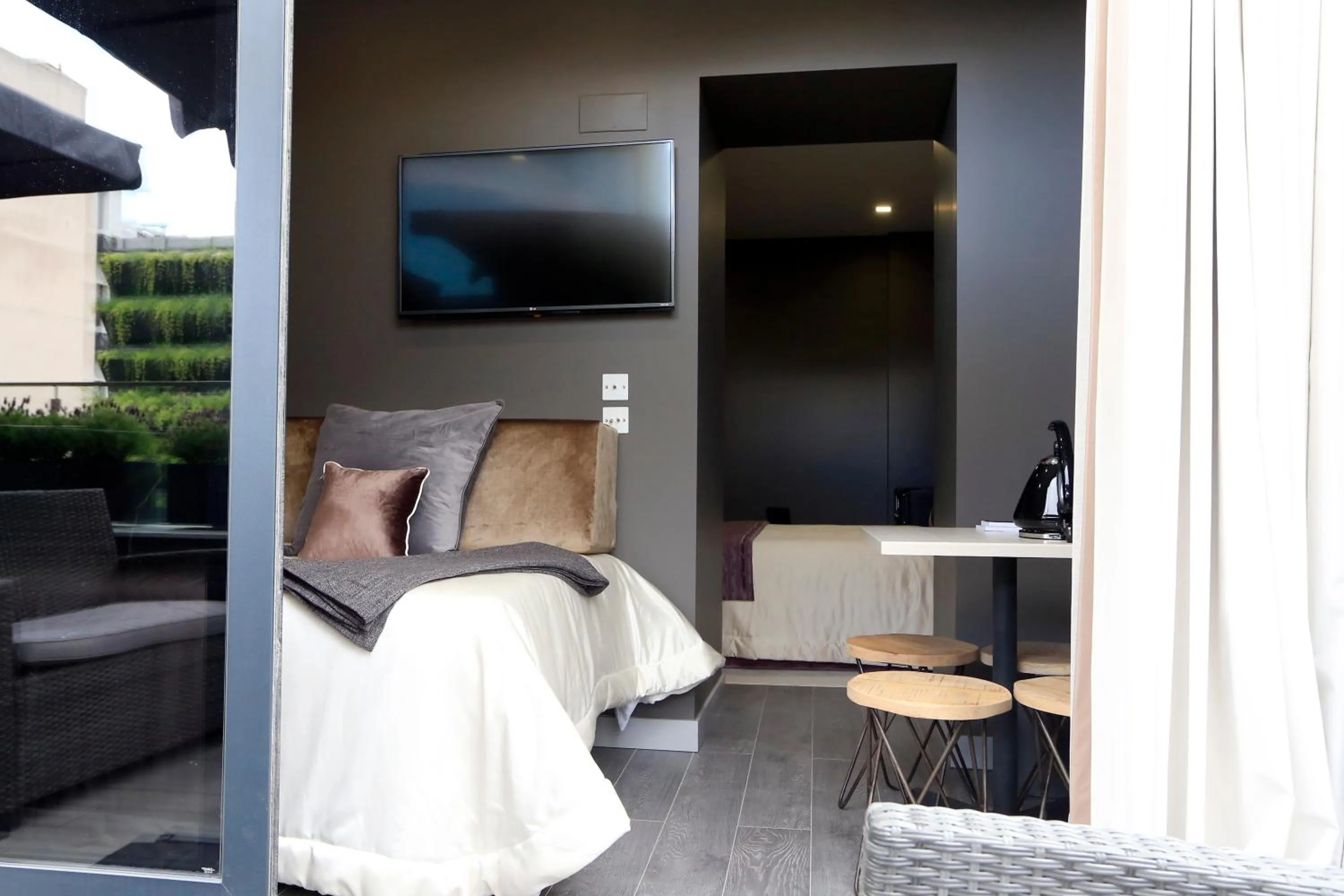 Dining area in Charm Flats