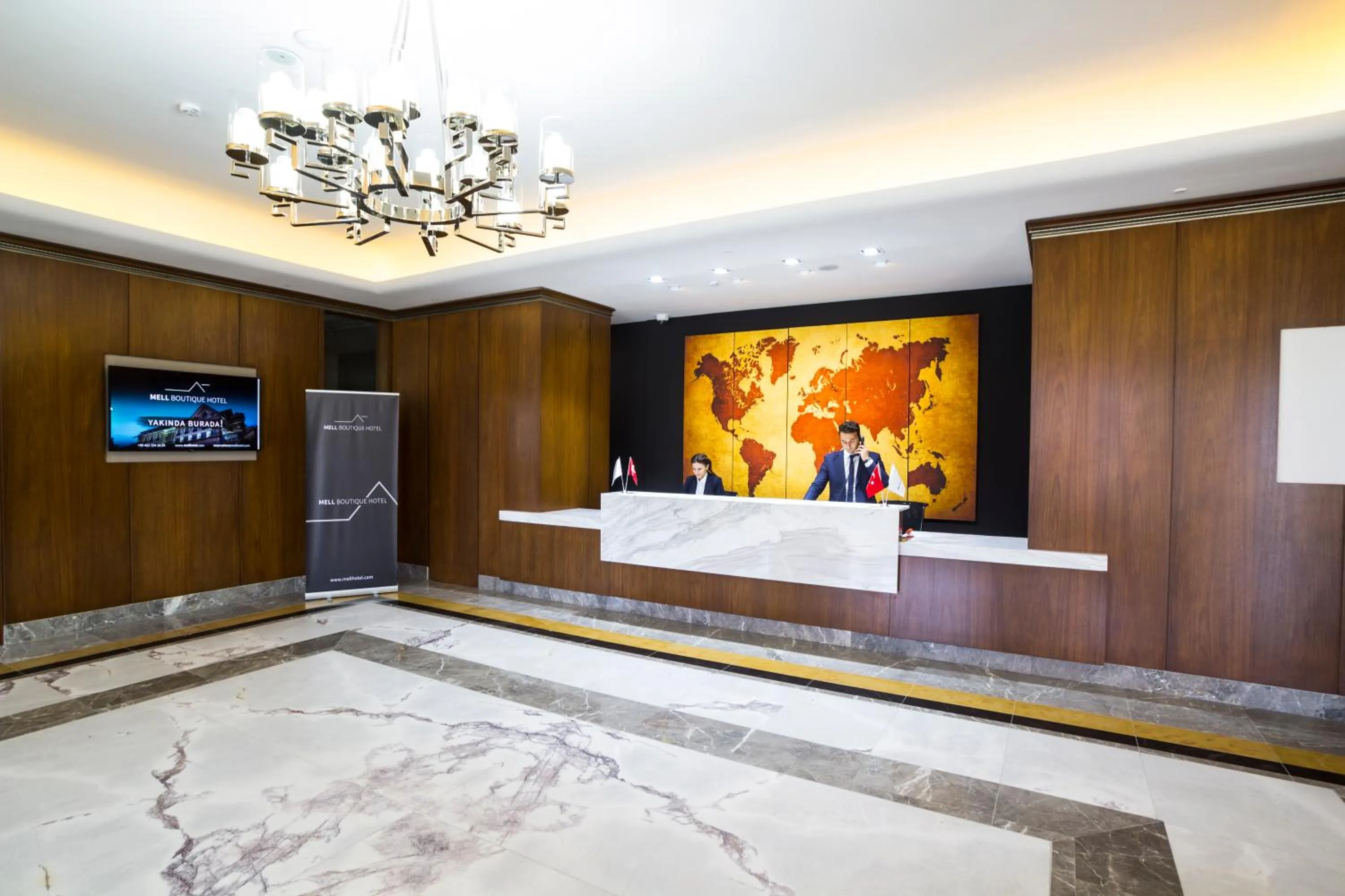 Lobby or reception in Mell Hotel