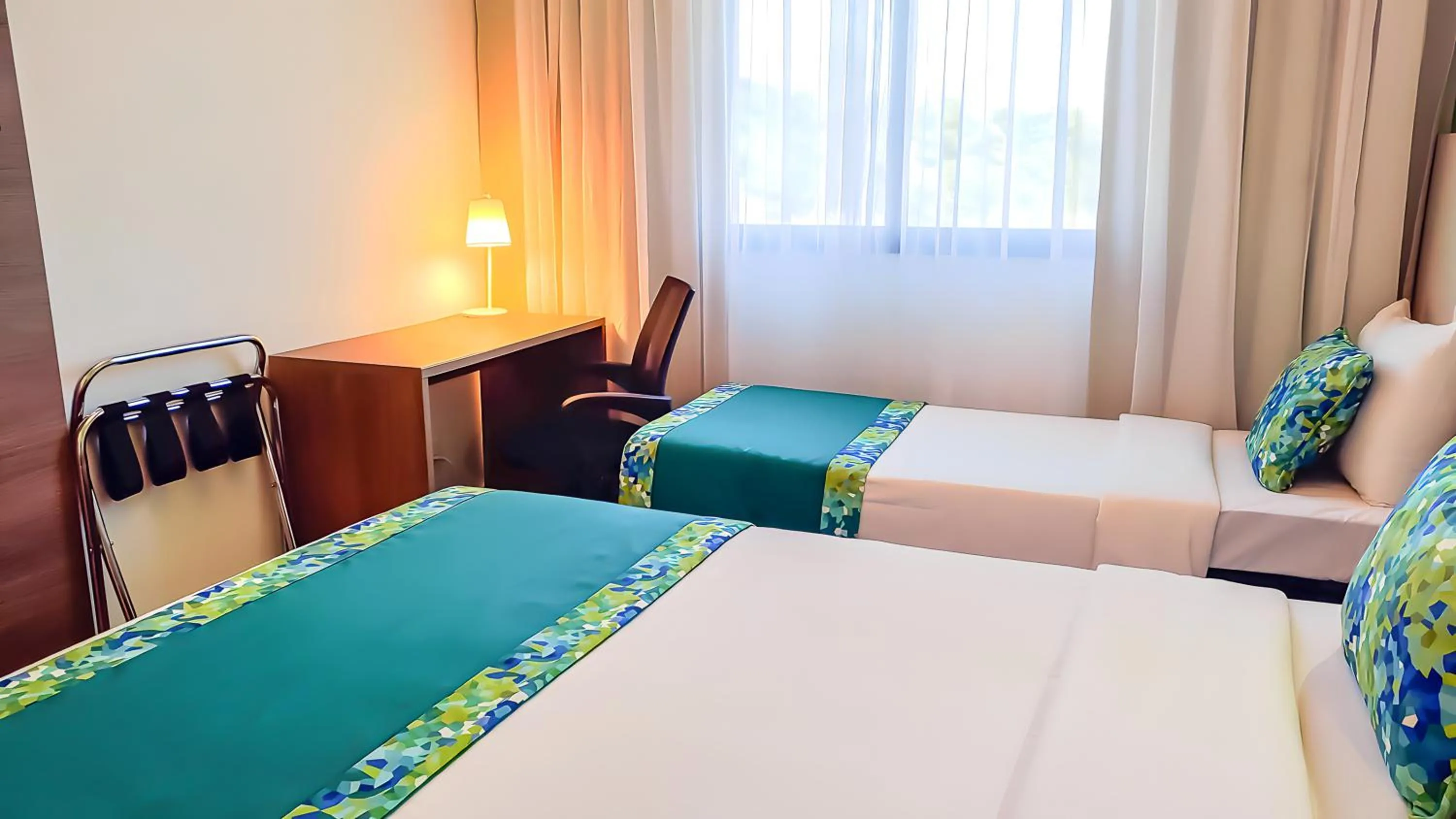 Bed in Blue Tree Towers Valinhos