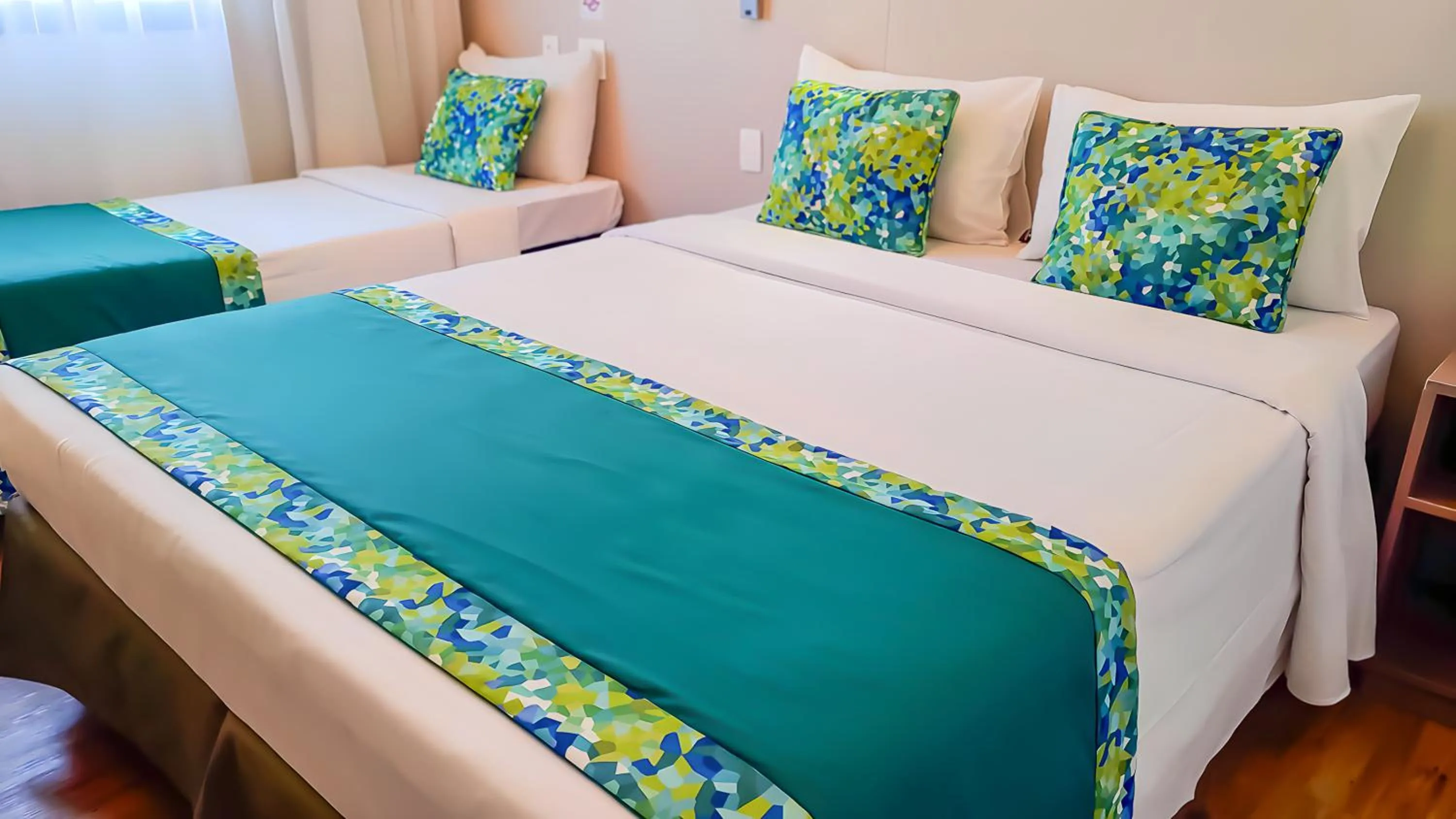 Bed in Blue Tree Towers Valinhos