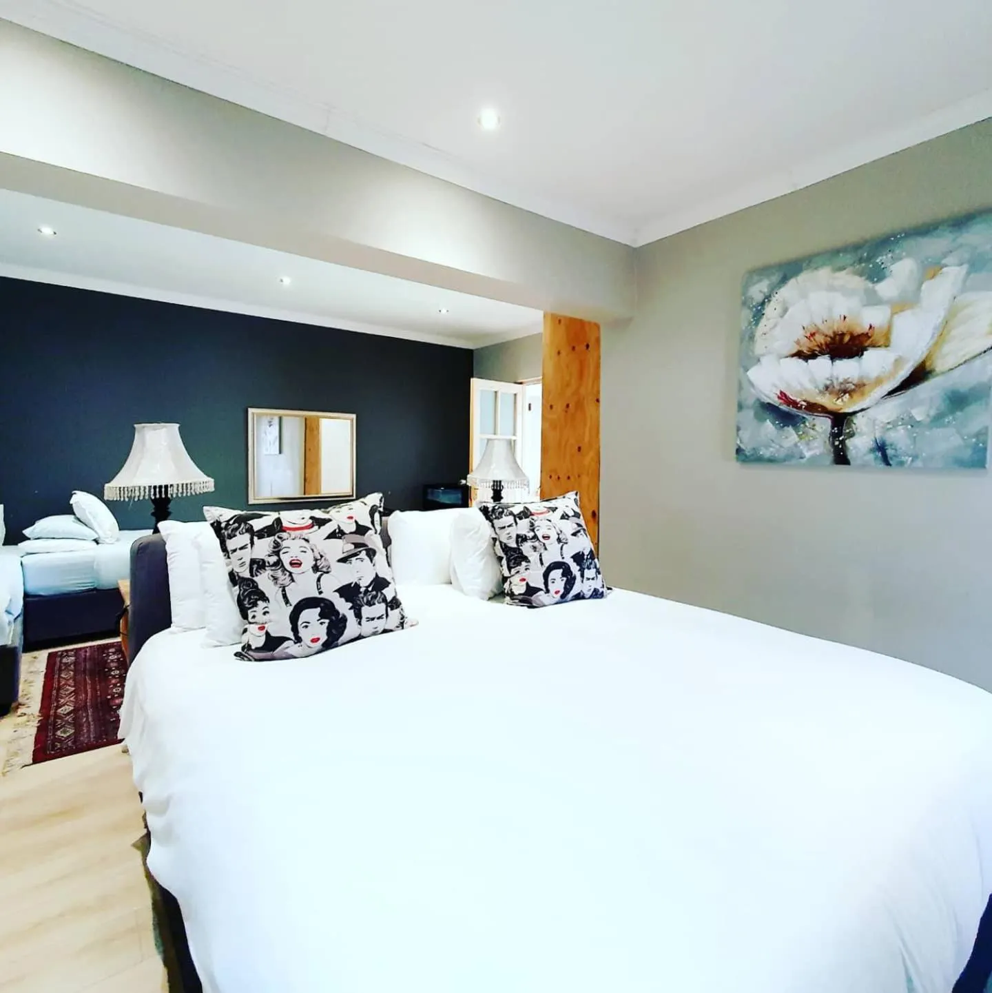 Bed in Two Fat Owls Guesthouse