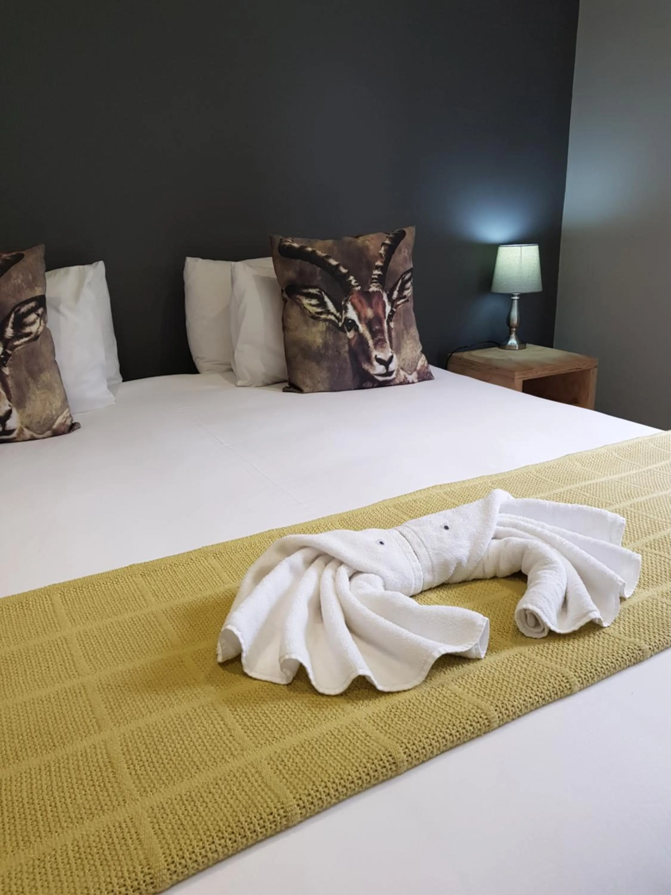 Decorative detail, Bed in Two Fat Owls Guesthouse