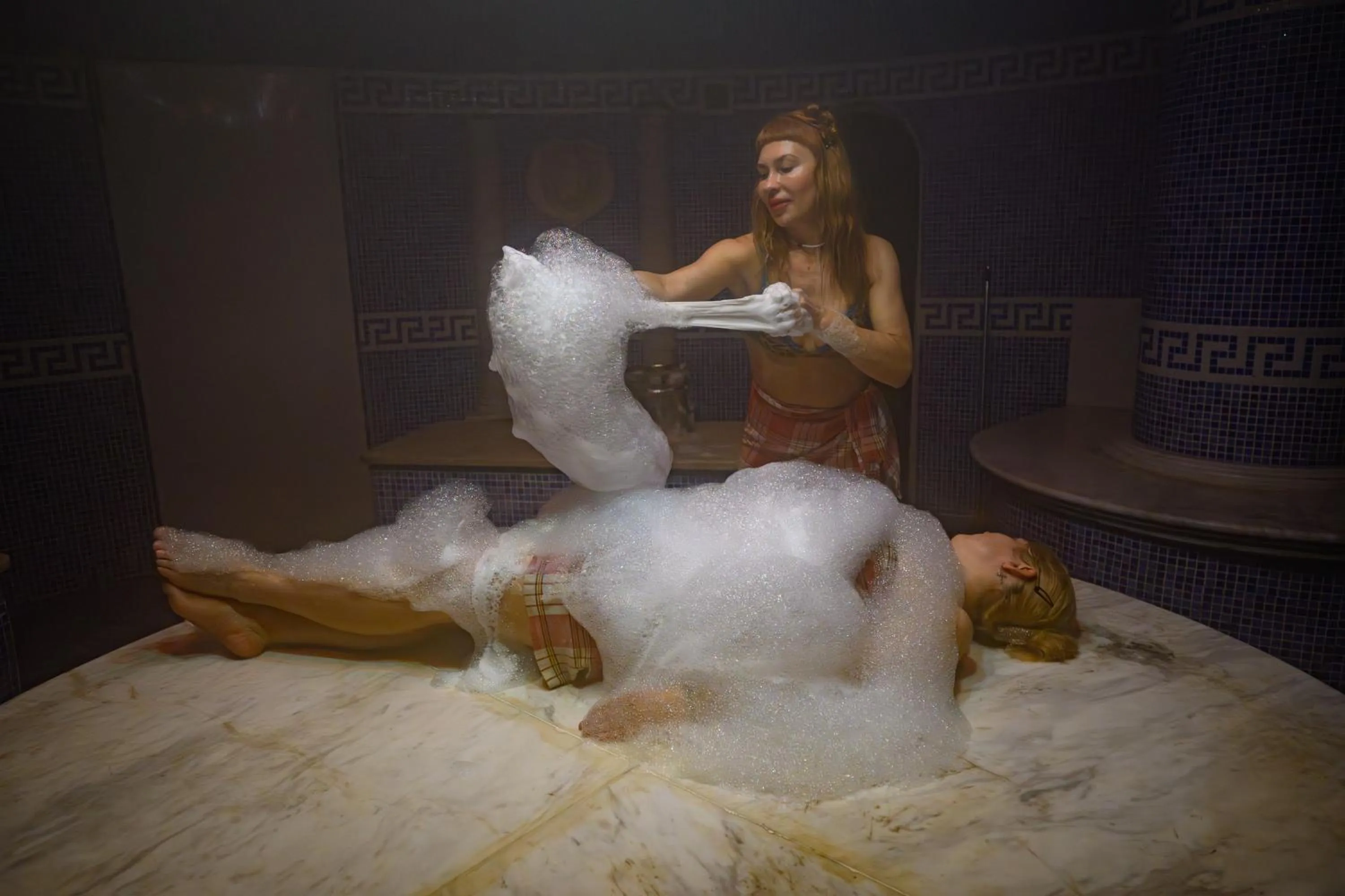 Steam room in Imperial Palace Hotel