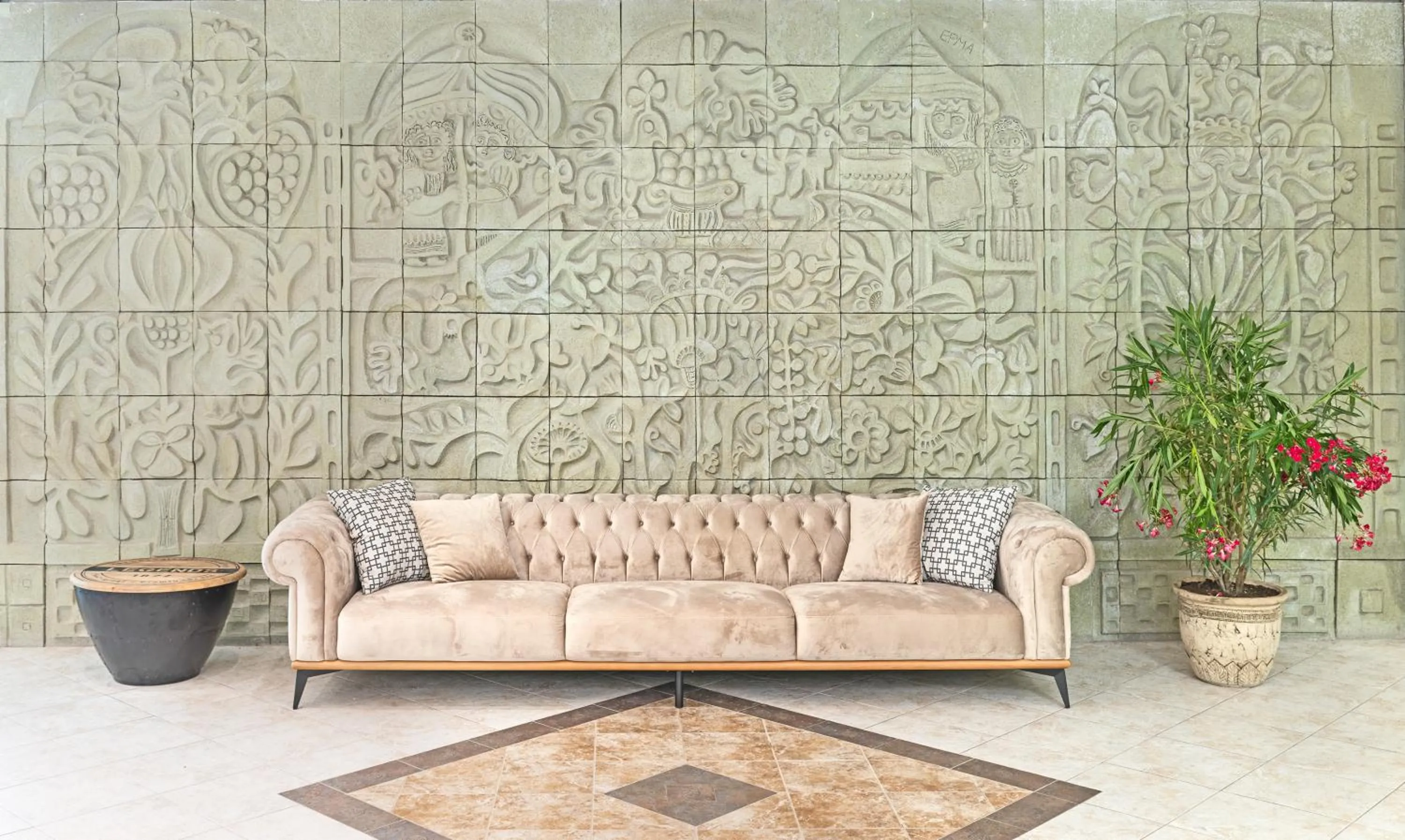 Lobby or reception in Marina Hotel, Sunny Day