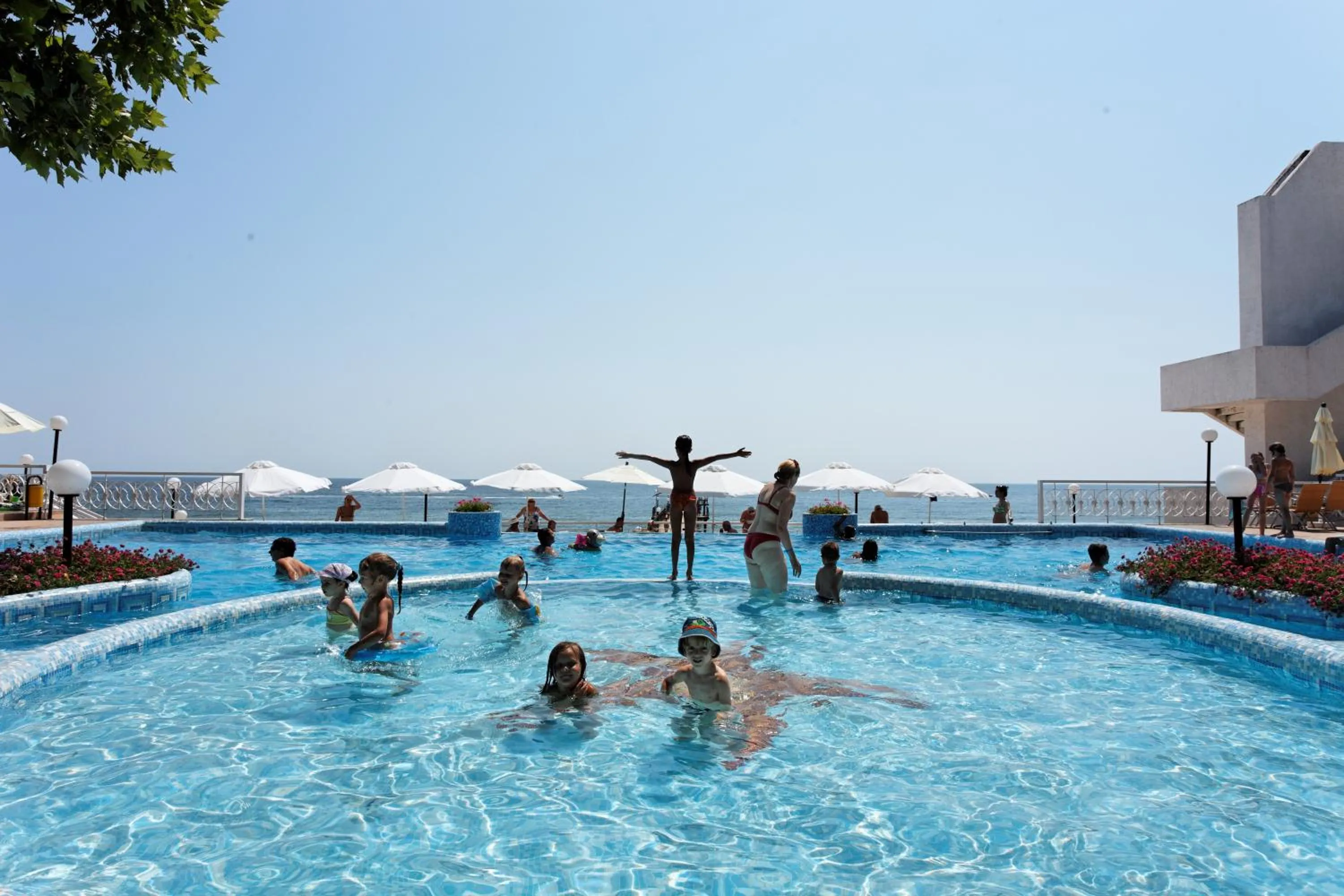 Swimming pool in Marina Hotel, Sunny Day