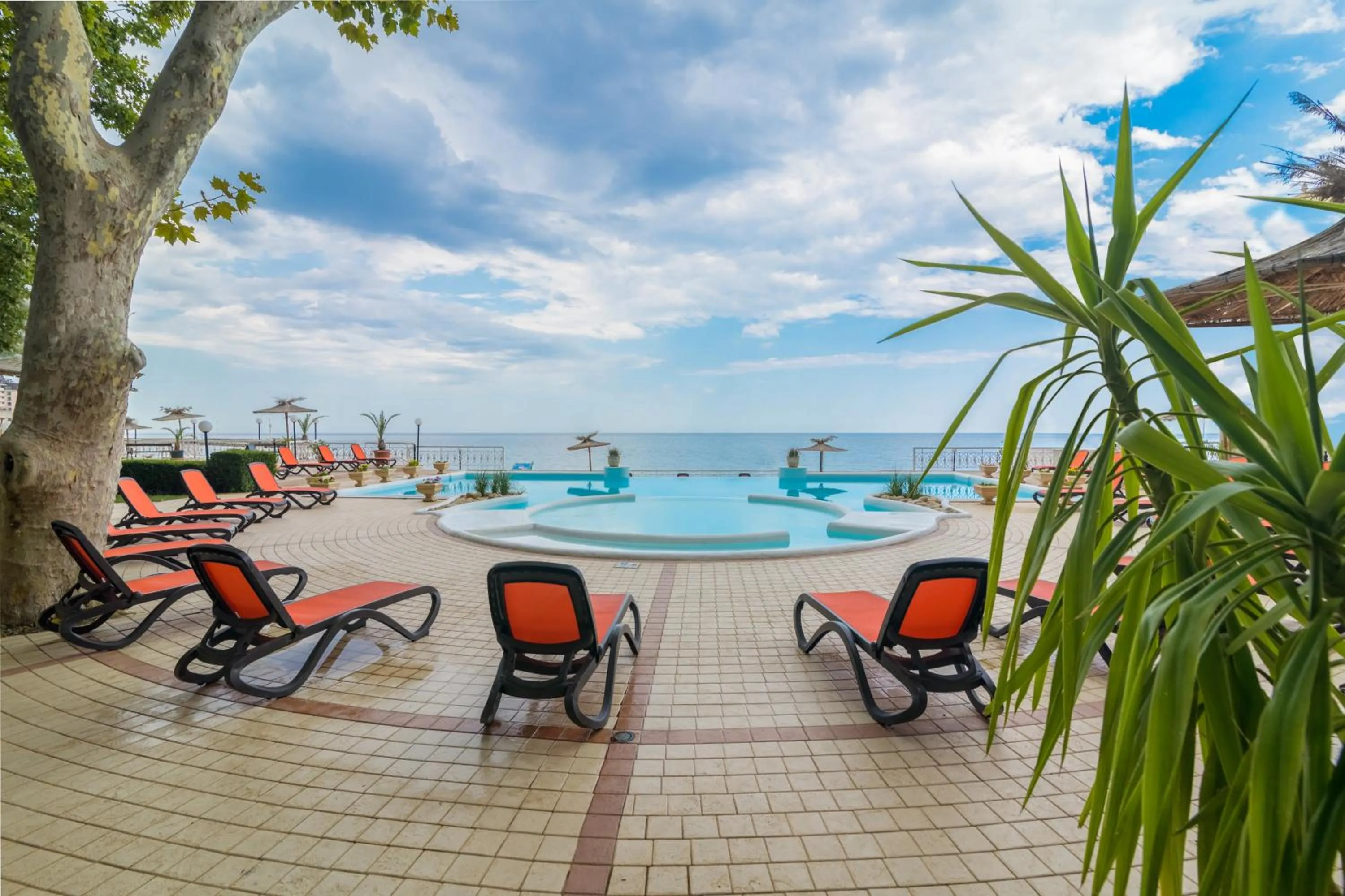 Swimming pool in Marina Hotel, Sunny Day