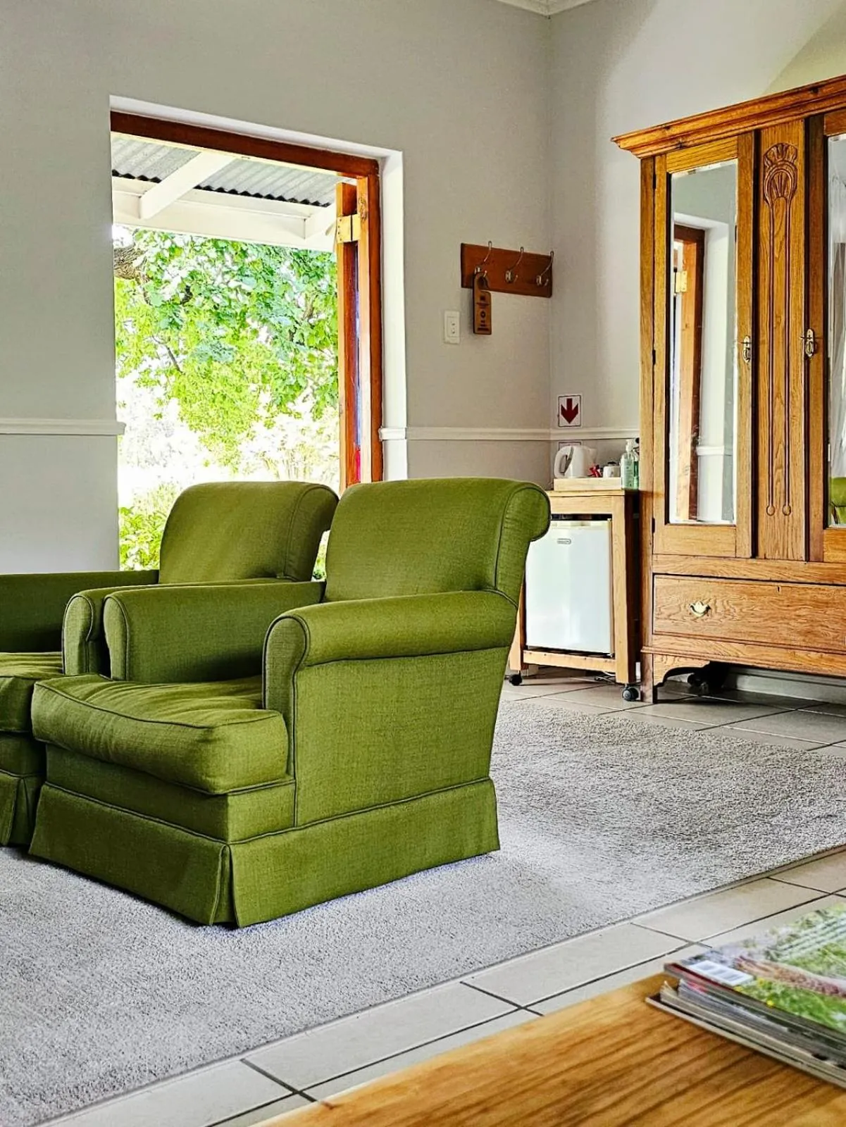 Seating area in Montagu Vines Guesthouse
