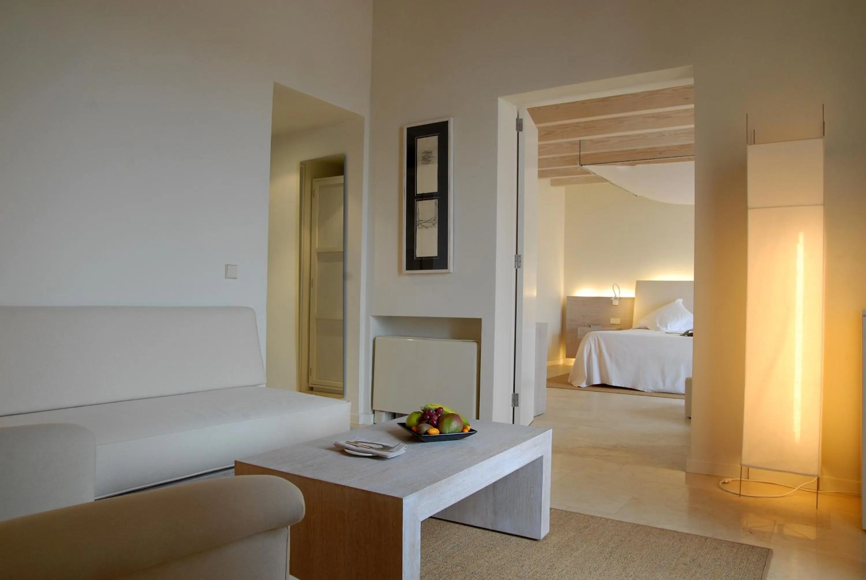 Seating area, Bed in Can Simoneta - Adults Only