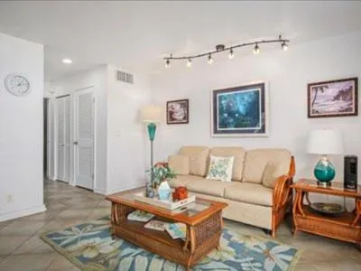 Living room in Kanaloa at Kona by OUTRIGGER