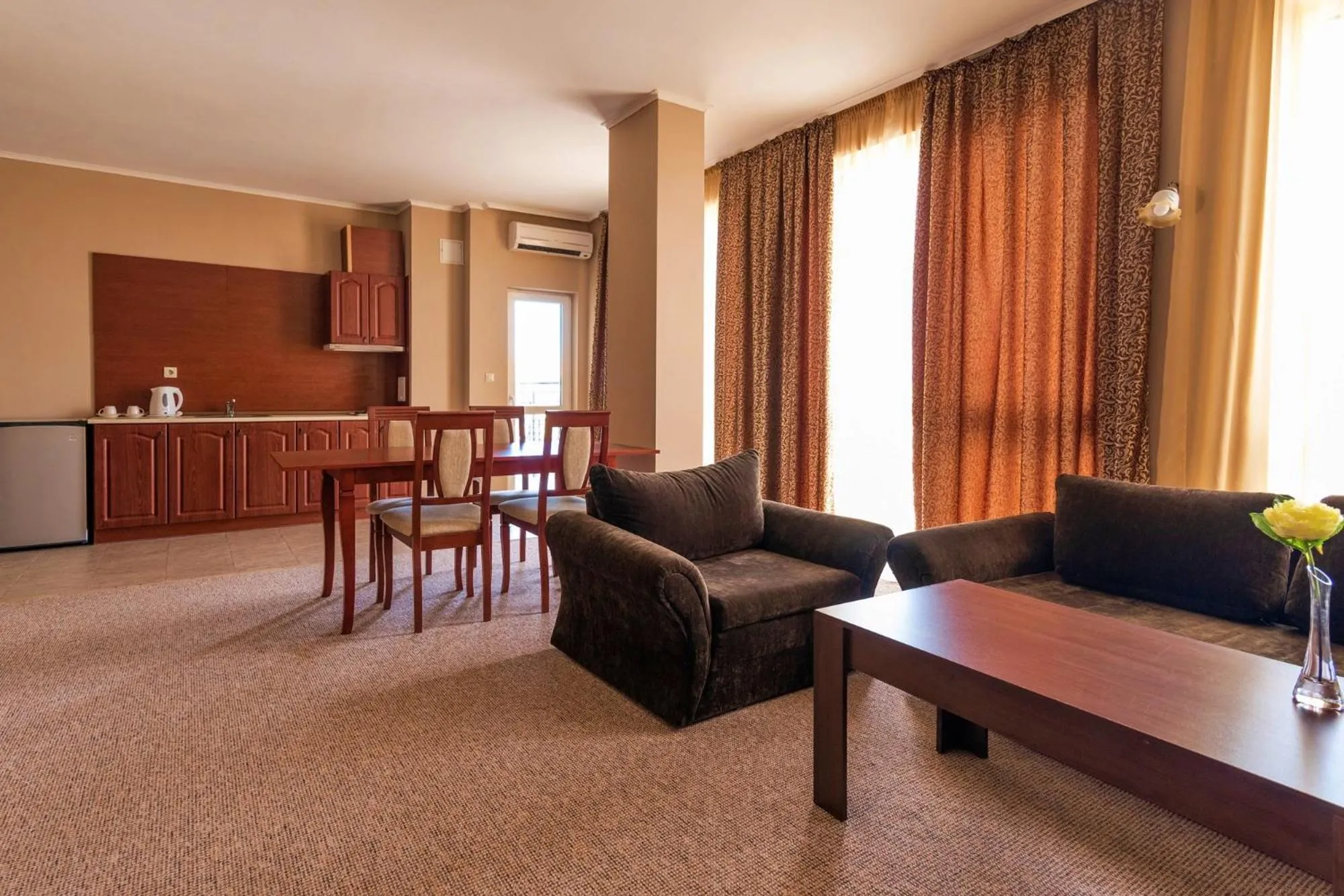 Kitchen or kitchenette in Festa Pomorie Resort