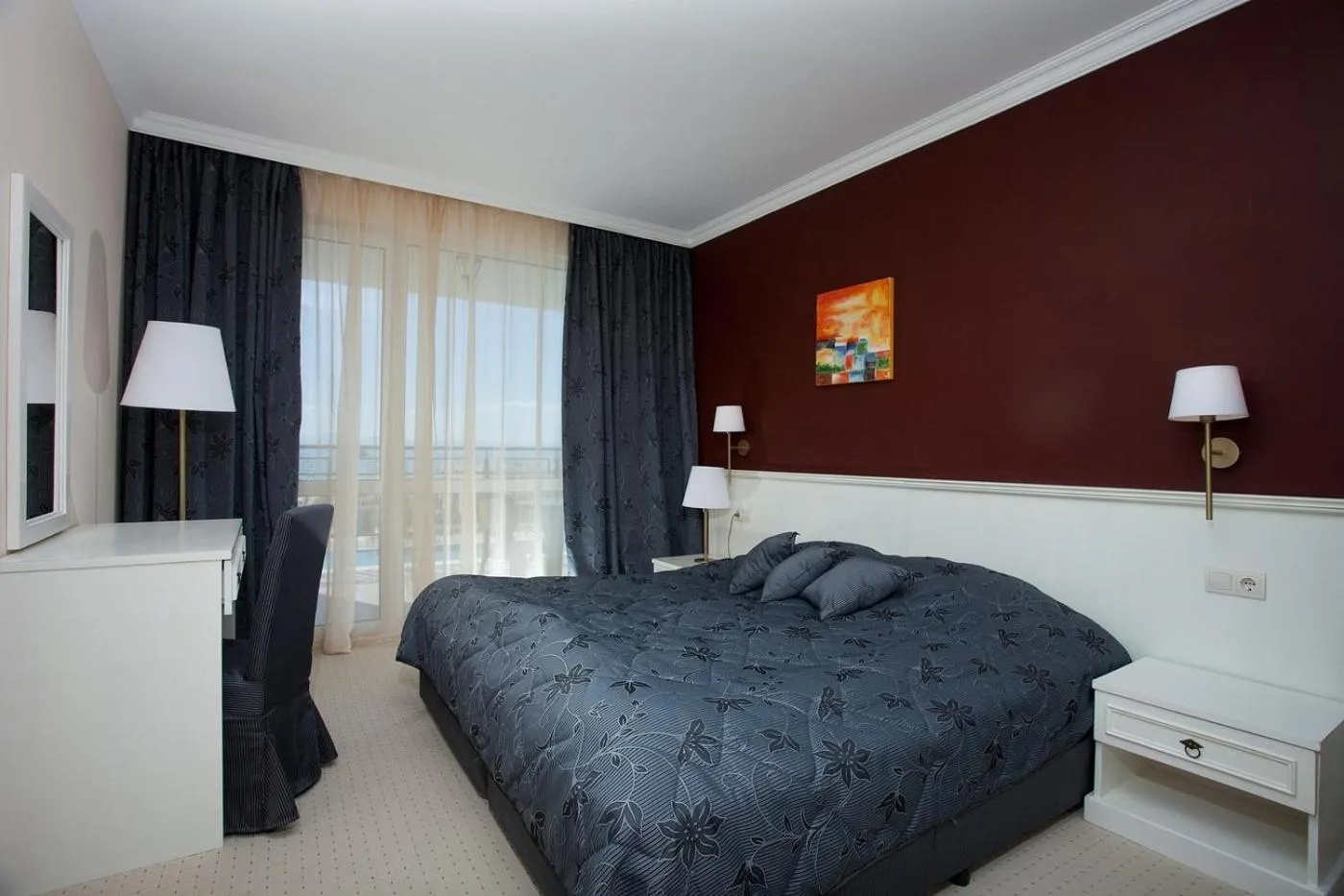 Bed in Festa Pomorie Resort