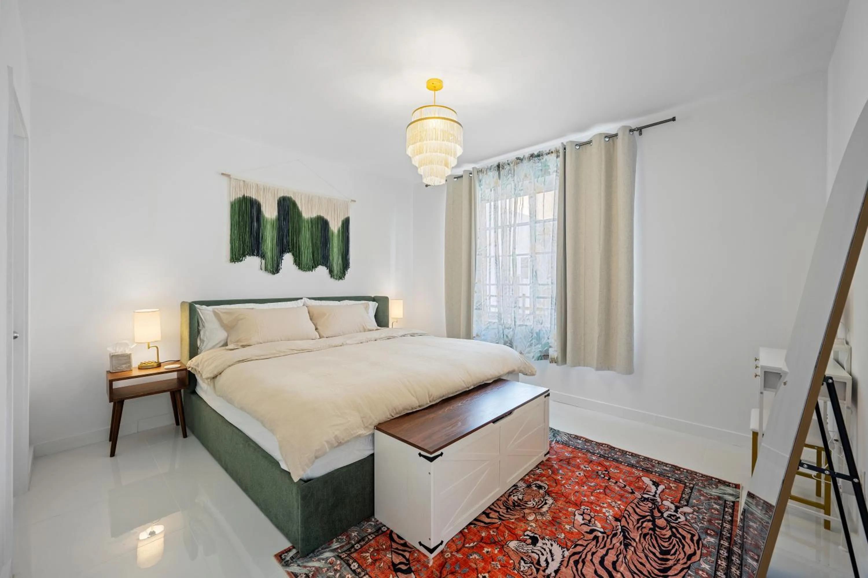 Bed in Sage on Ocean Drive Apartments