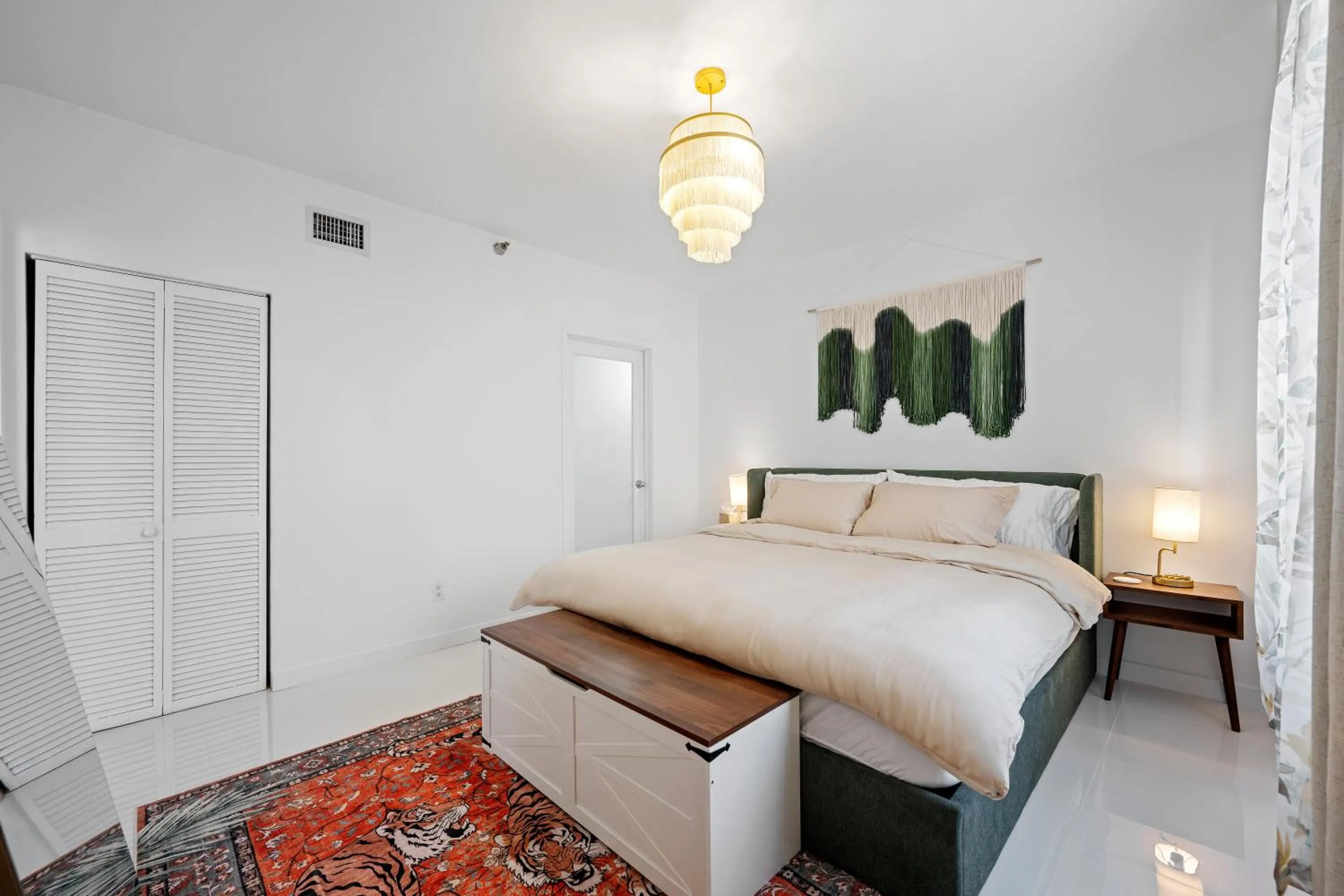 Bed in Sage on Ocean Drive Apartments