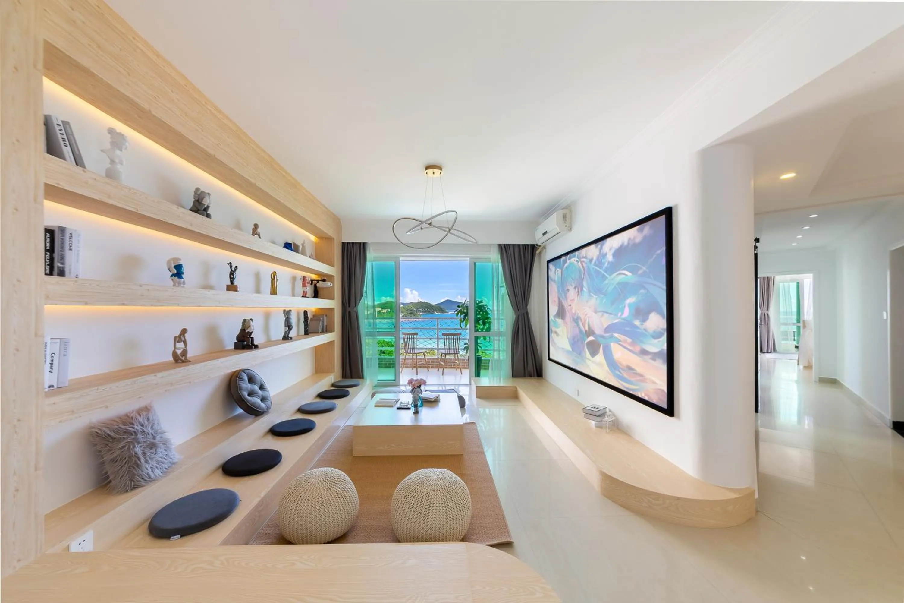 TV and multimedia in Sanya Sun Seaview Apartment