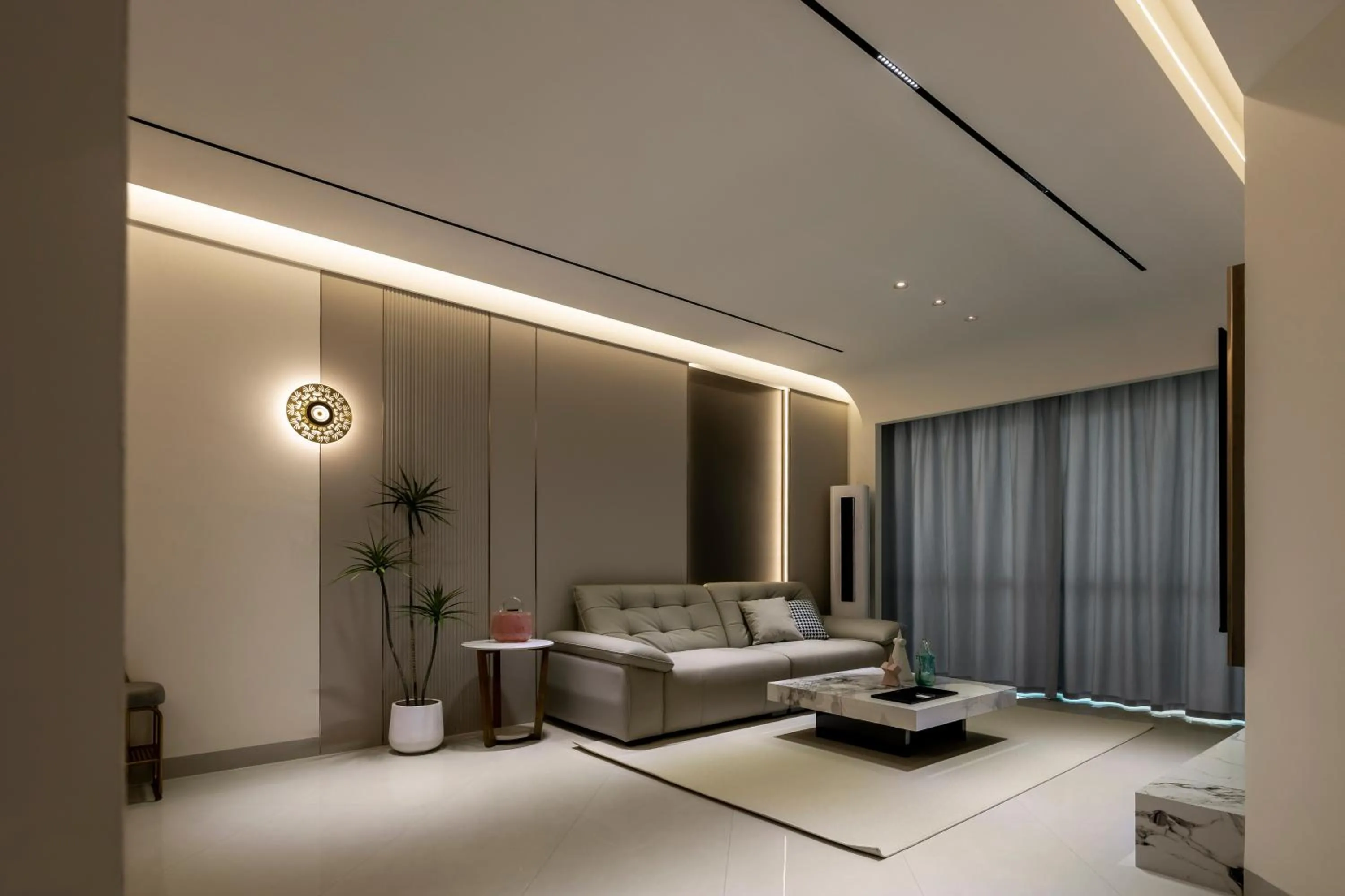 Living room in Sanya Sun Seaview Apartment