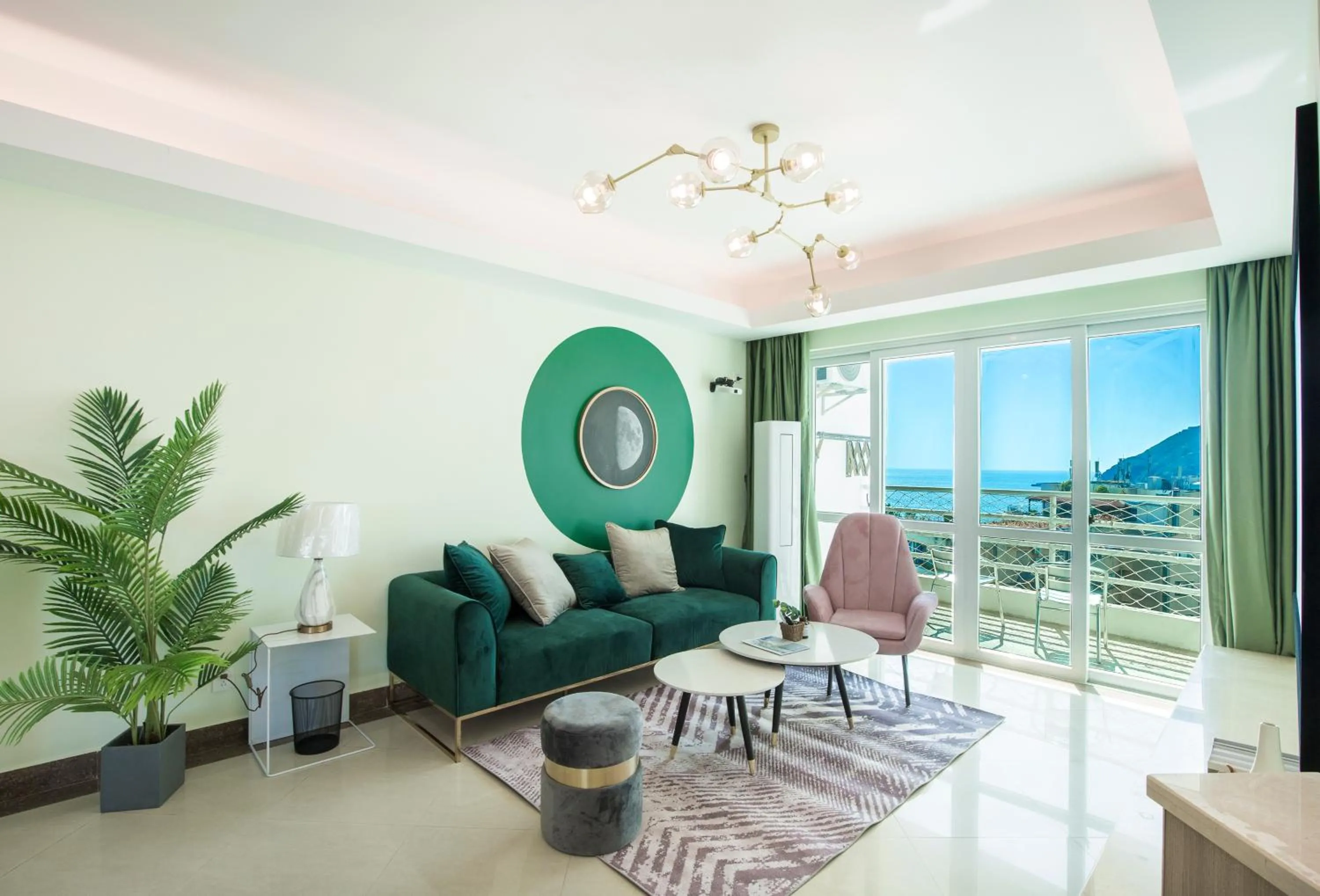 Living room in Sanya Sun Seaview Apartment