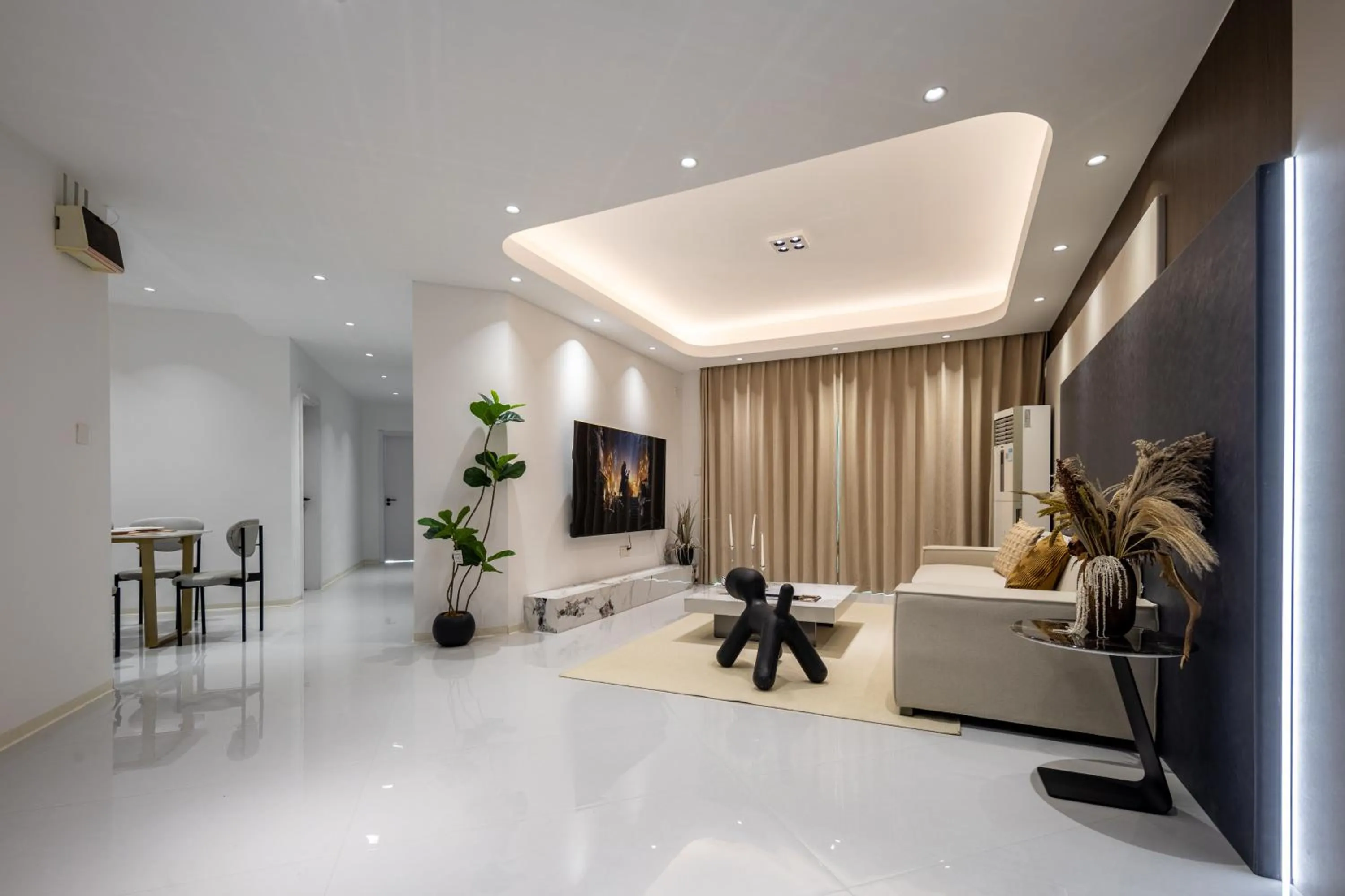 Living room in Sanya Sun Seaview Apartment
