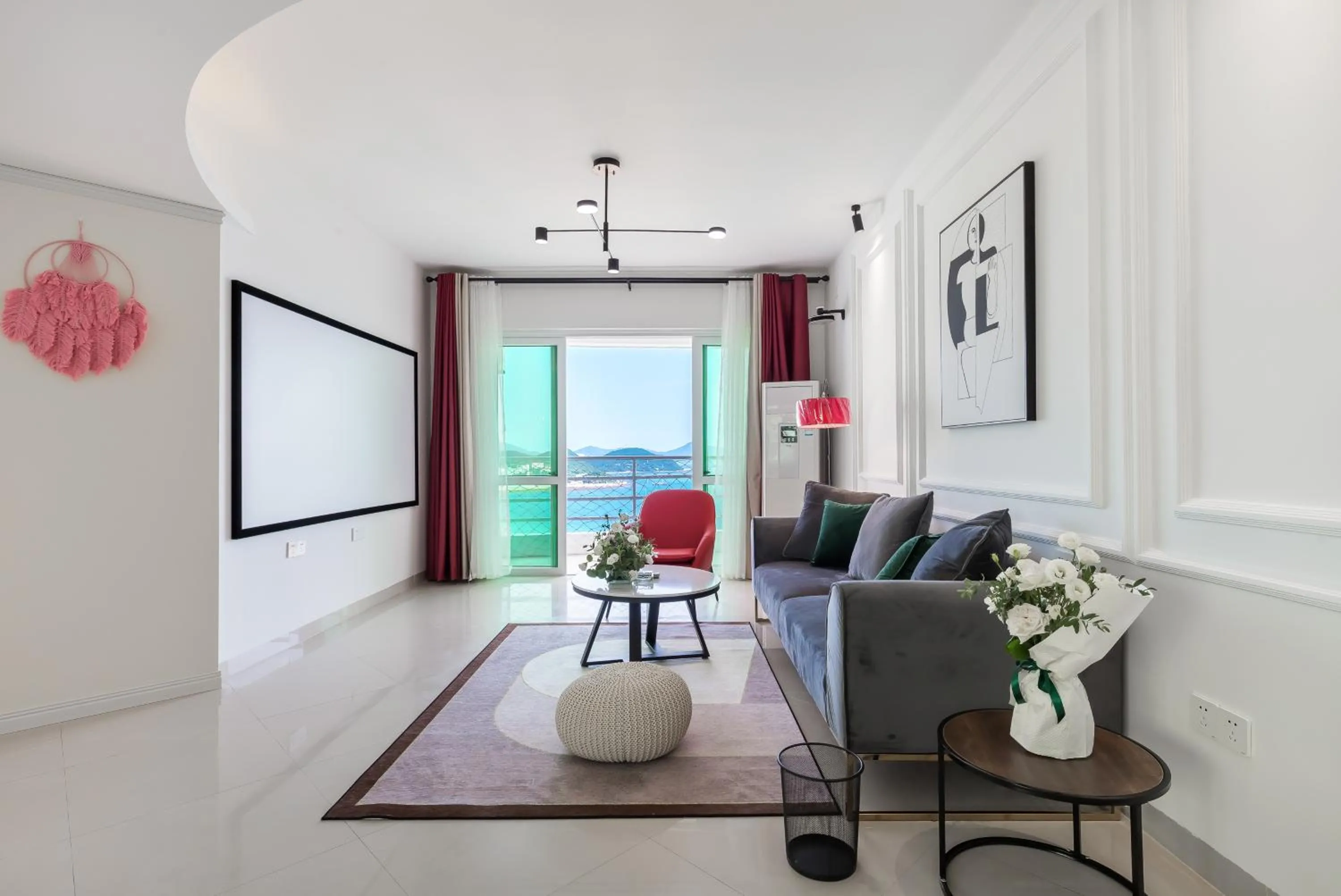 Living room in Sanya Sun Seaview Apartment