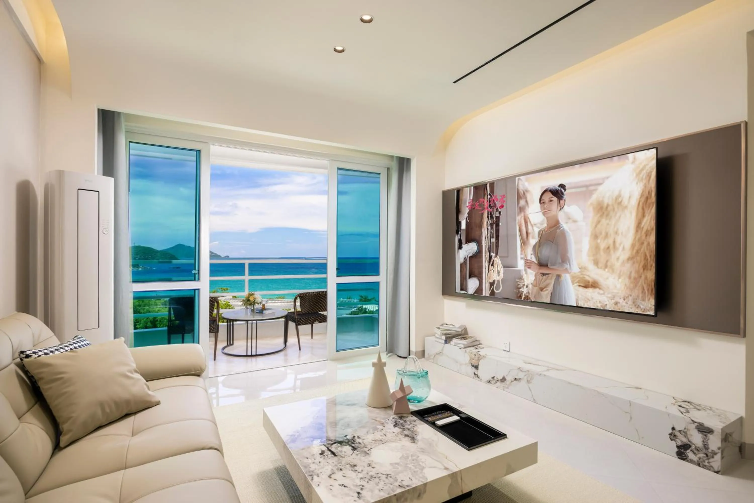 Living room in Sanya Sun Seaview Apartment