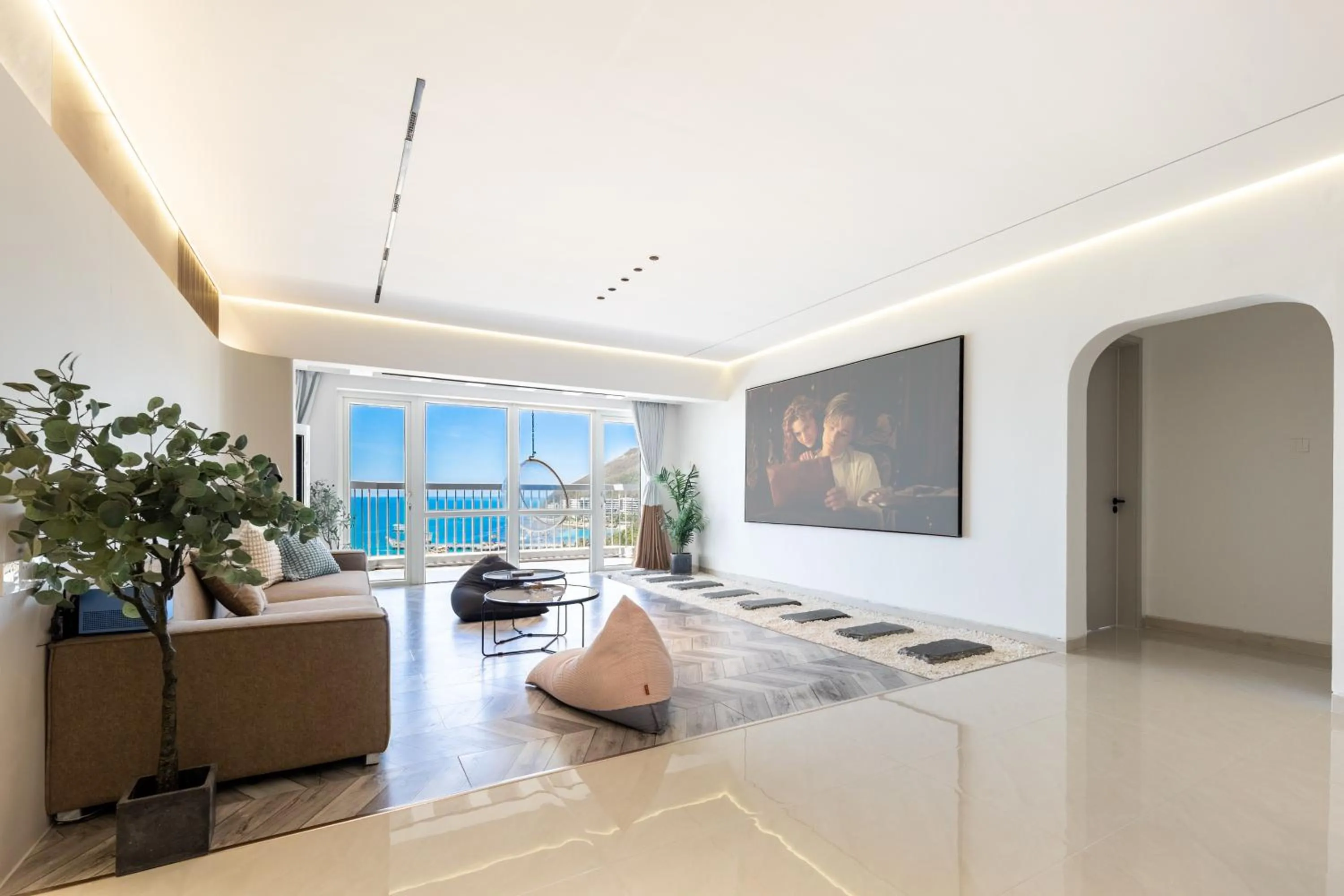 Living room in Sanya Sun Seaview Apartment