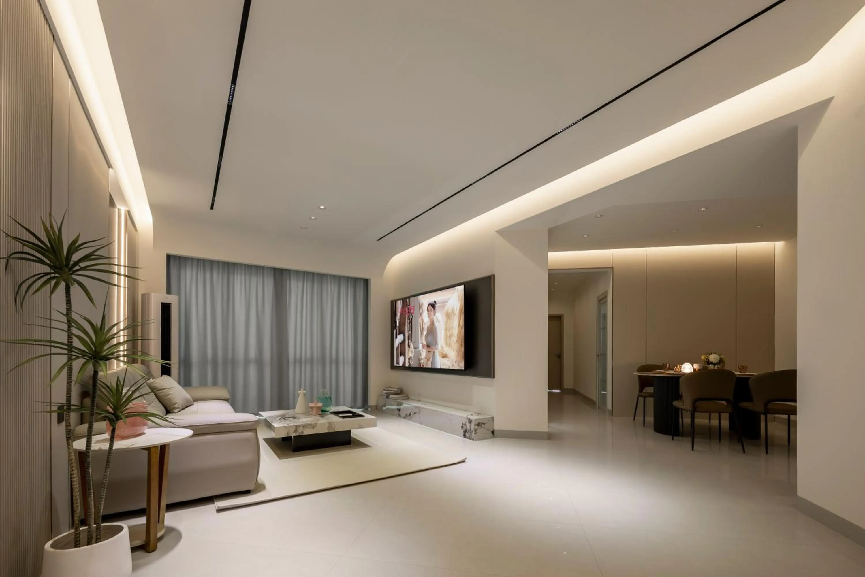 Living room in Sanya Sun Seaview Apartment