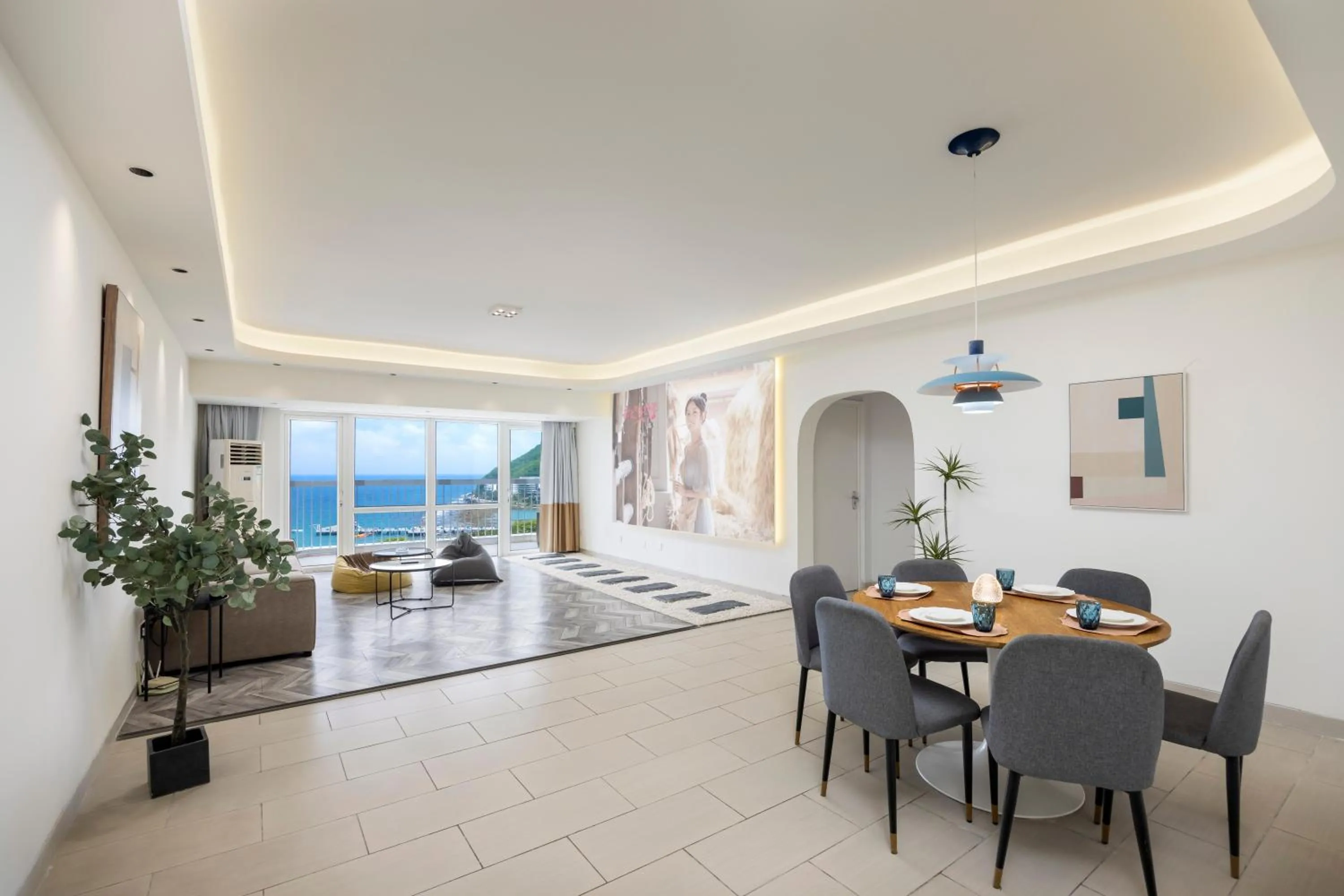 Living room in Sanya Sun Seaview Apartment