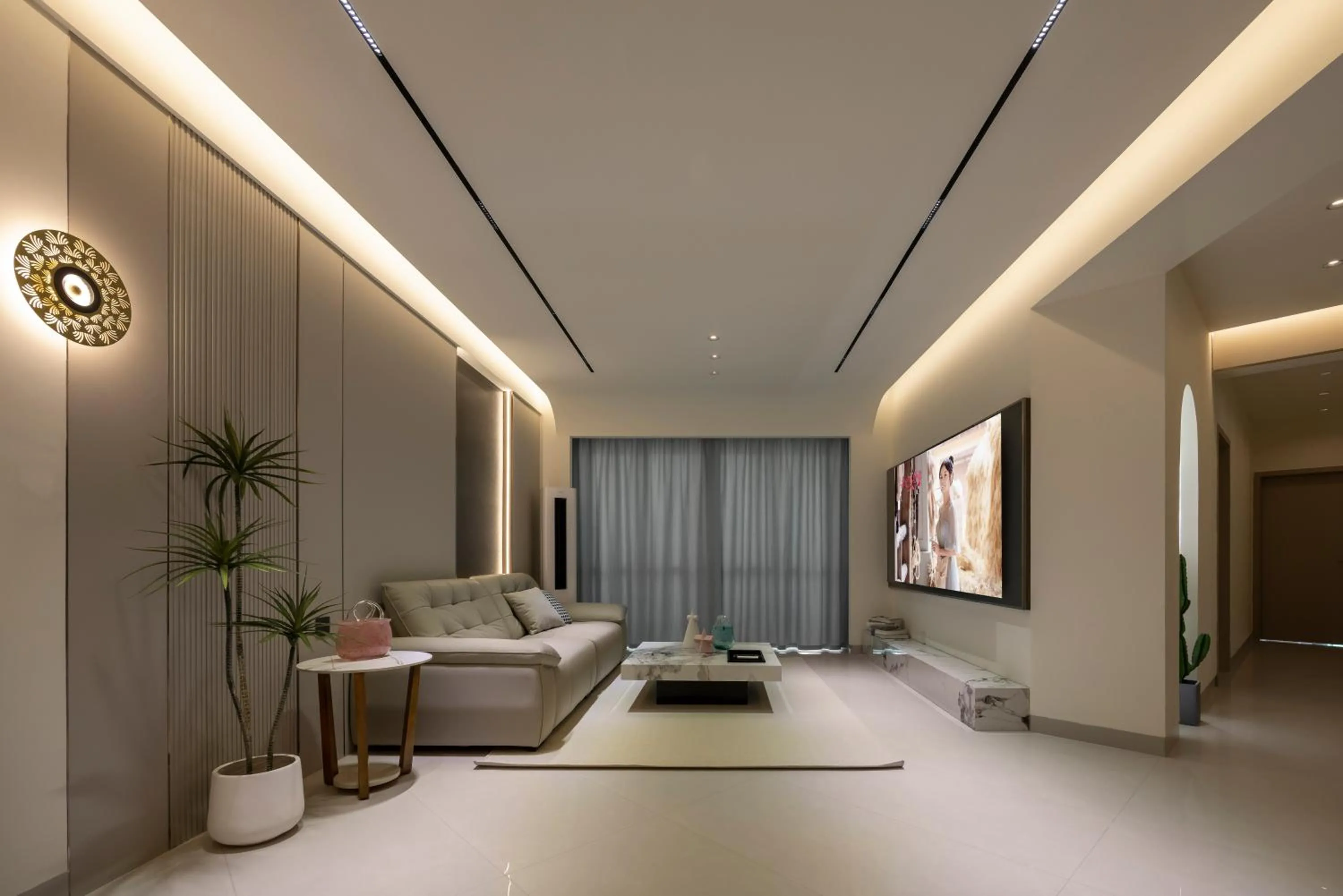 Living room in Sanya Sun Seaview Apartment
