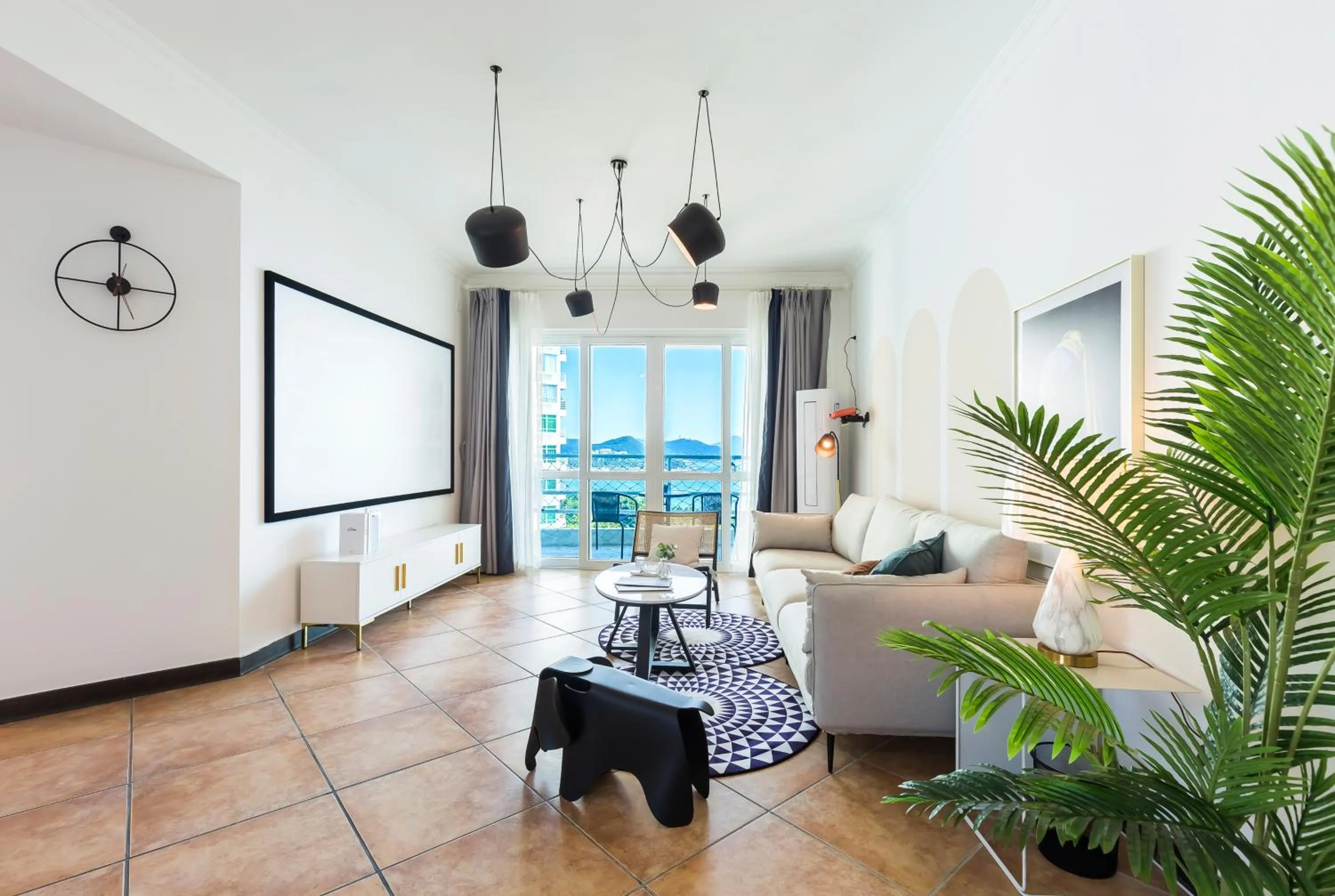 Living room in Sanya Sun Seaview Apartment