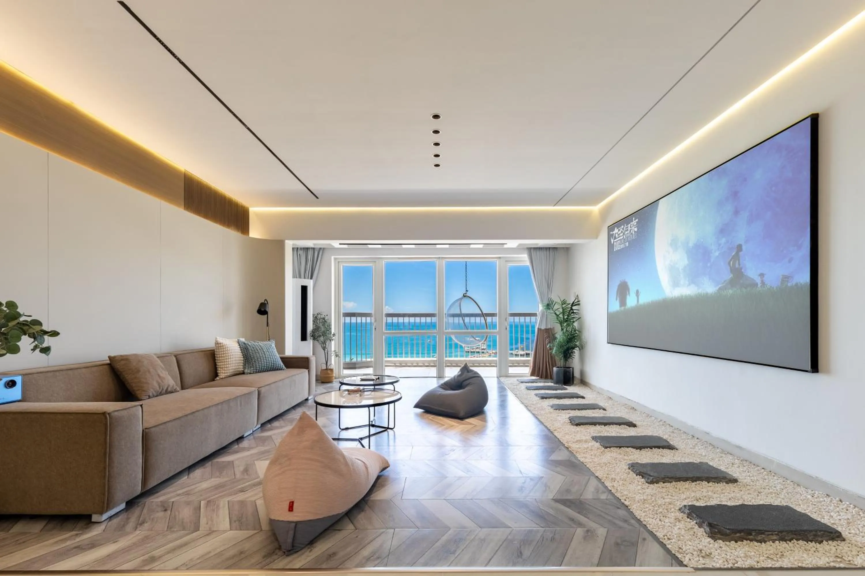 Living room in Sanya Sun Seaview Apartment