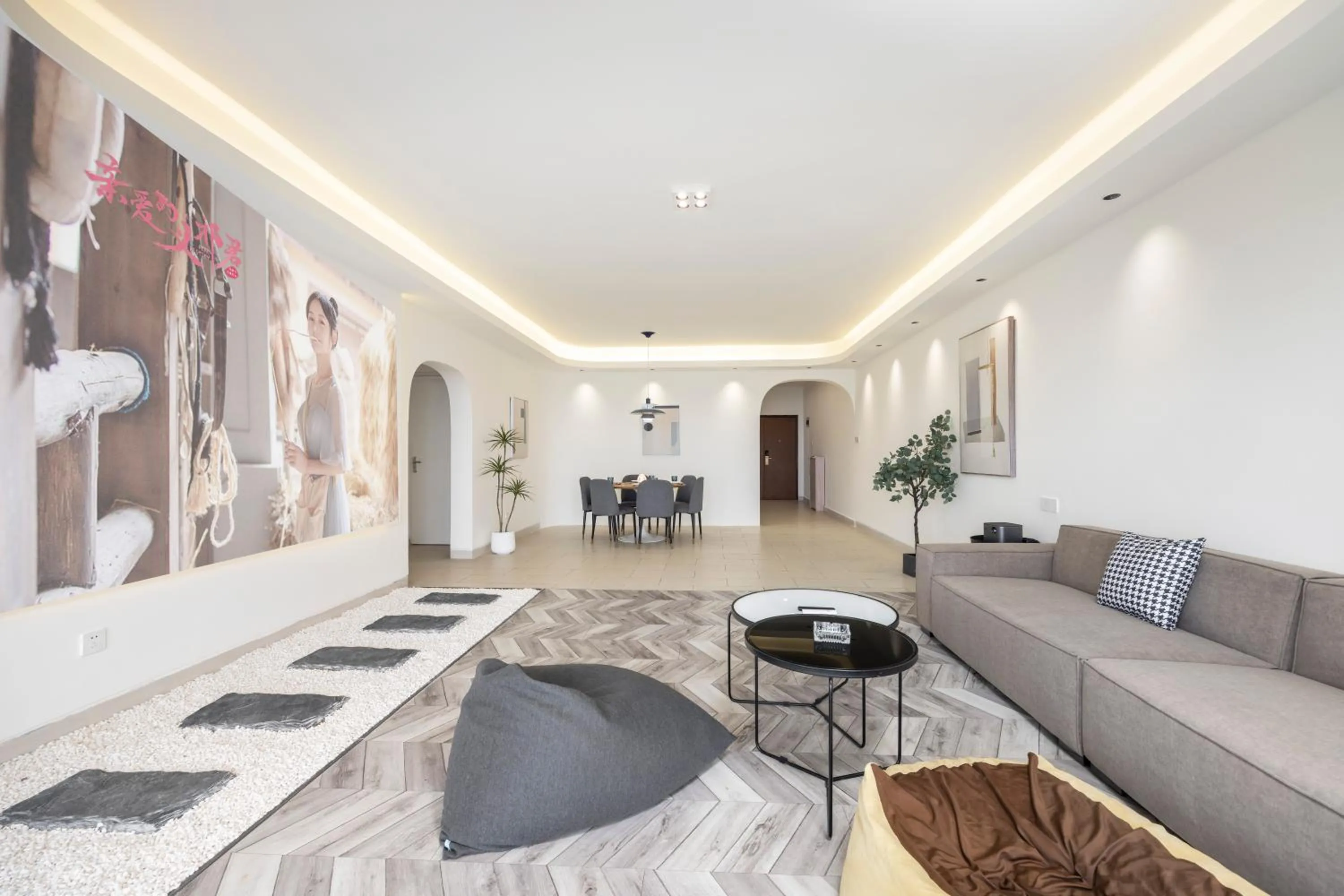 Living room in Sanya Sun Seaview Apartment
