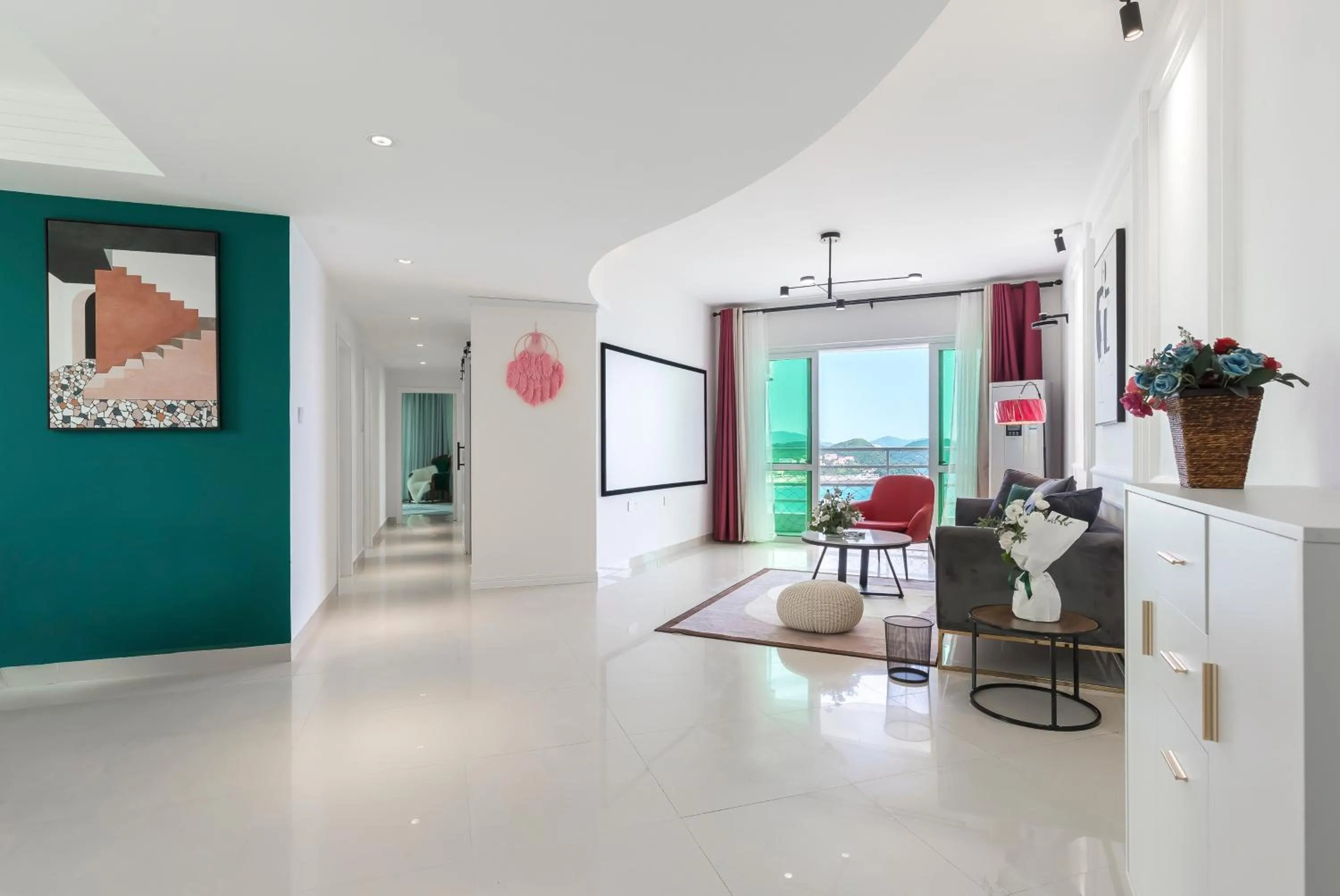 Living room in Sanya Sun Seaview Apartment