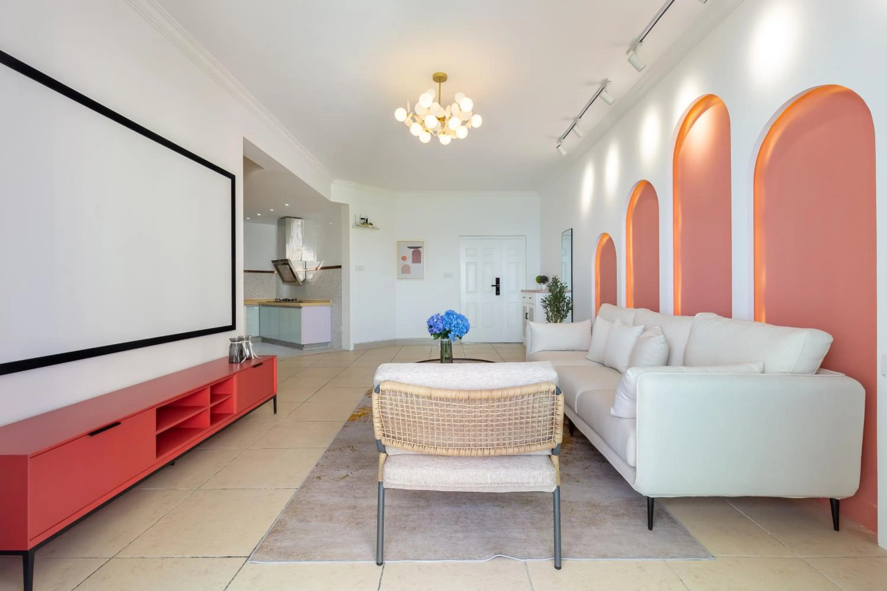 TV and multimedia in Sanya Sun Seaview Apartment