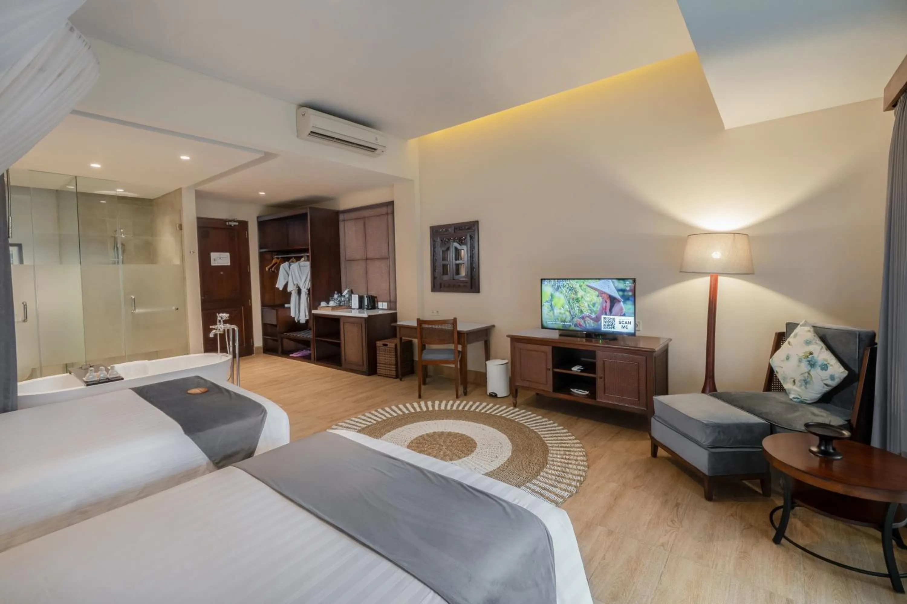 Bed in Visesa Ubud Resort