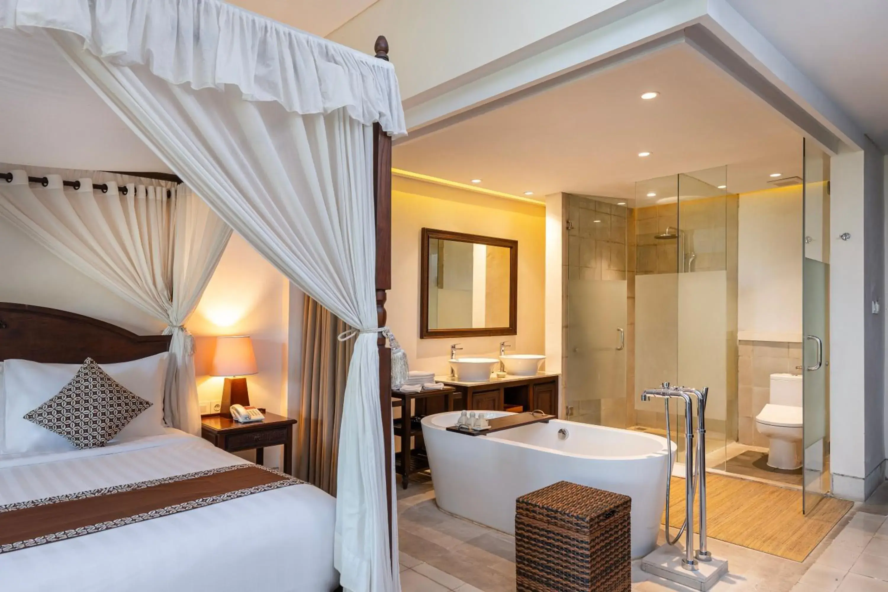 Bed in Visesa Ubud Resort Bed in Visesa Ubud Resort