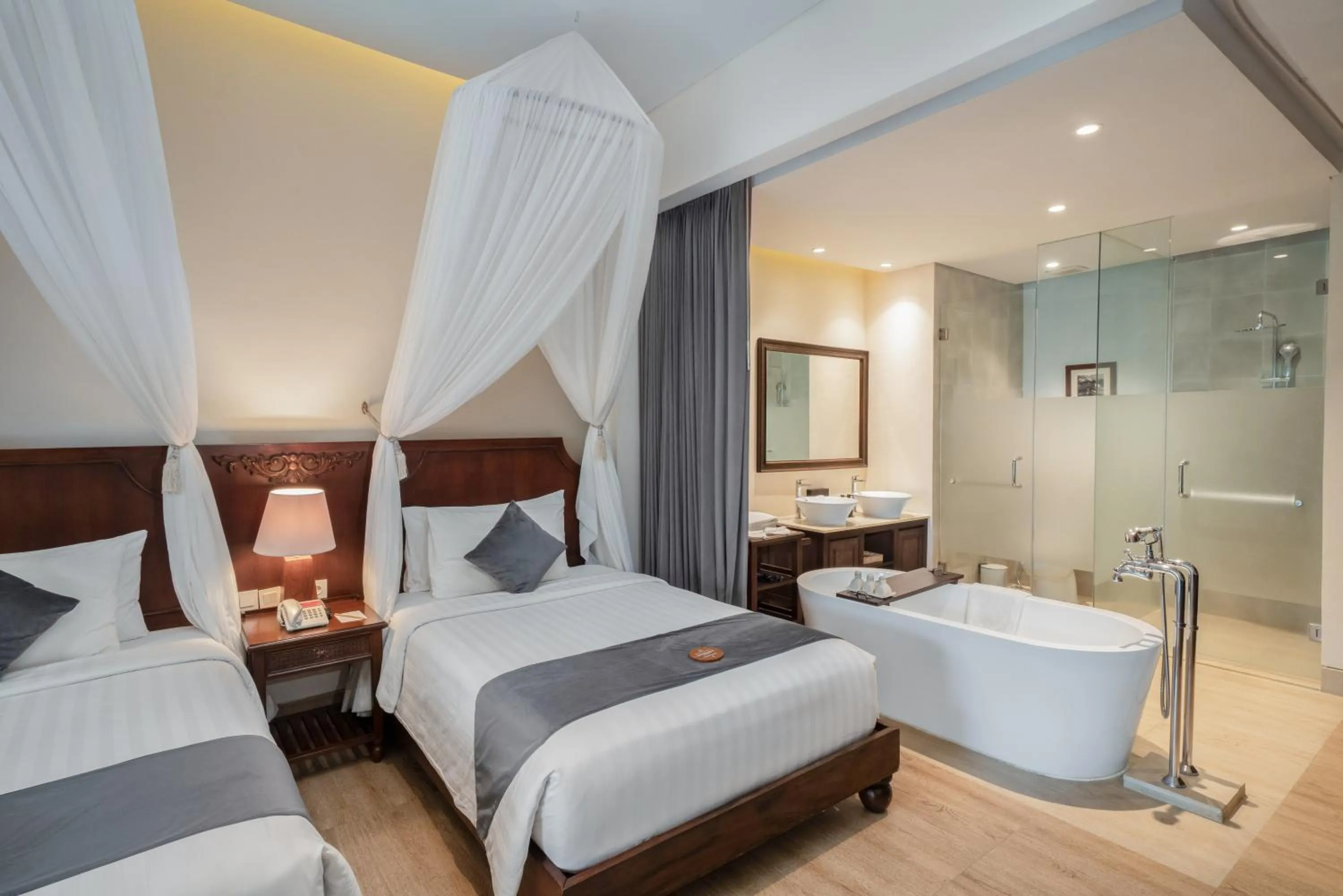 Shower, Bed in Visesa Ubud Resort