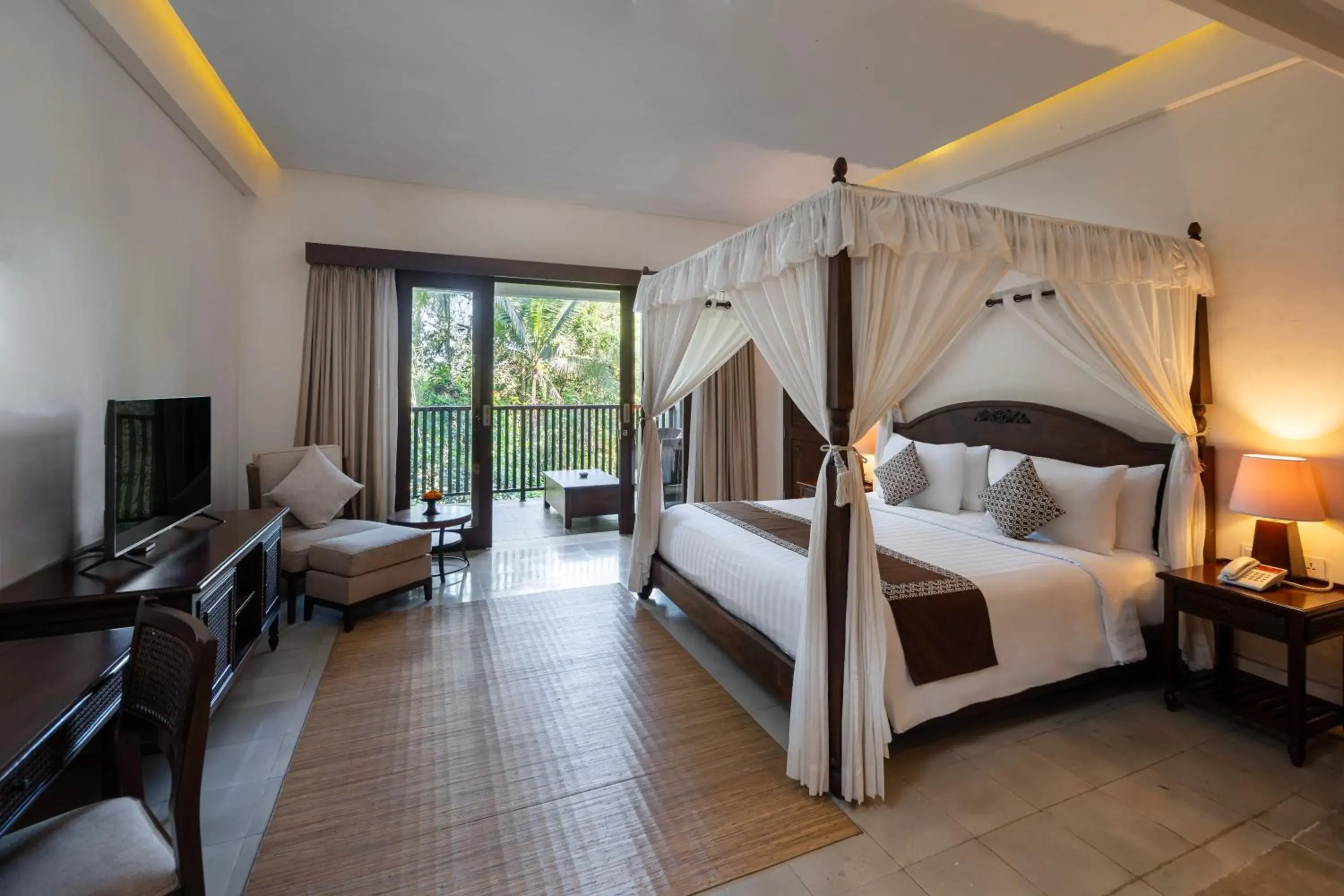 Bed in Visesa Ubud Resort Bed in Visesa Ubud Resort