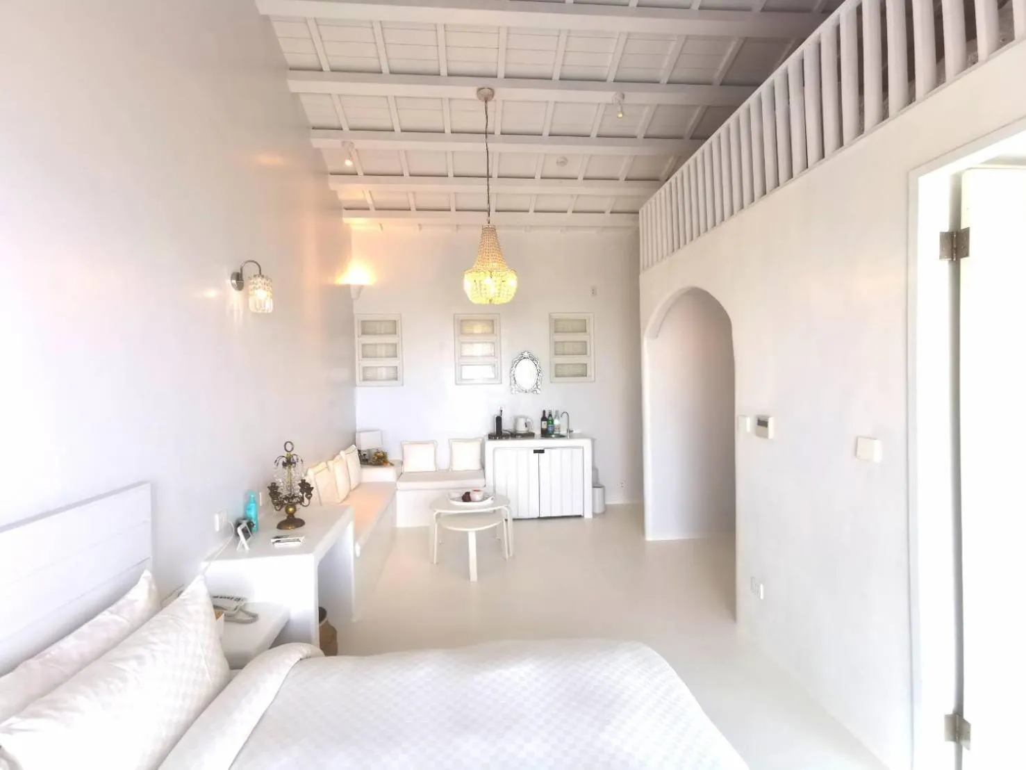 Living room in Ample Villa 小希臘民宿