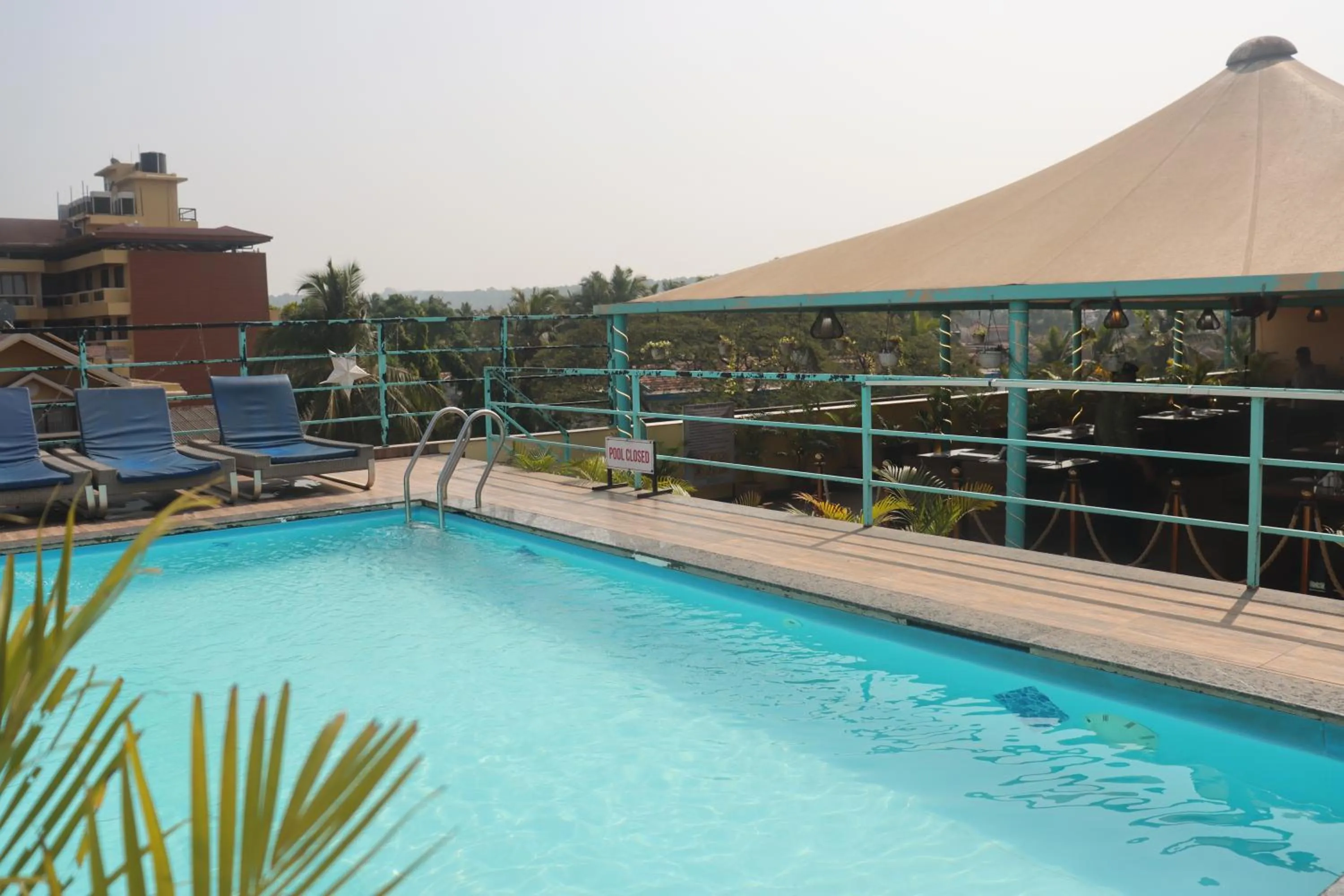 Pool view in Hotel Calangute Central