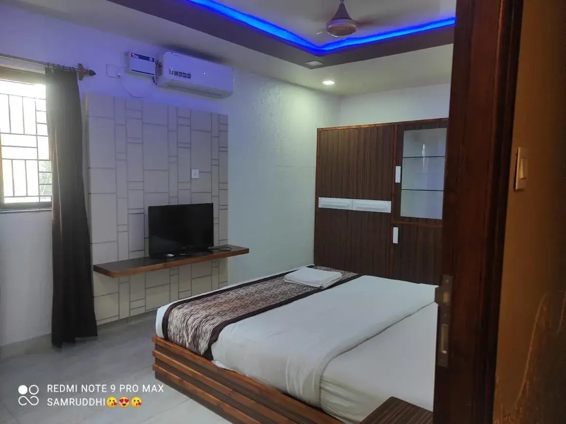 Bed in Hotel Calangute Central Bed in Hotel Calangute Central