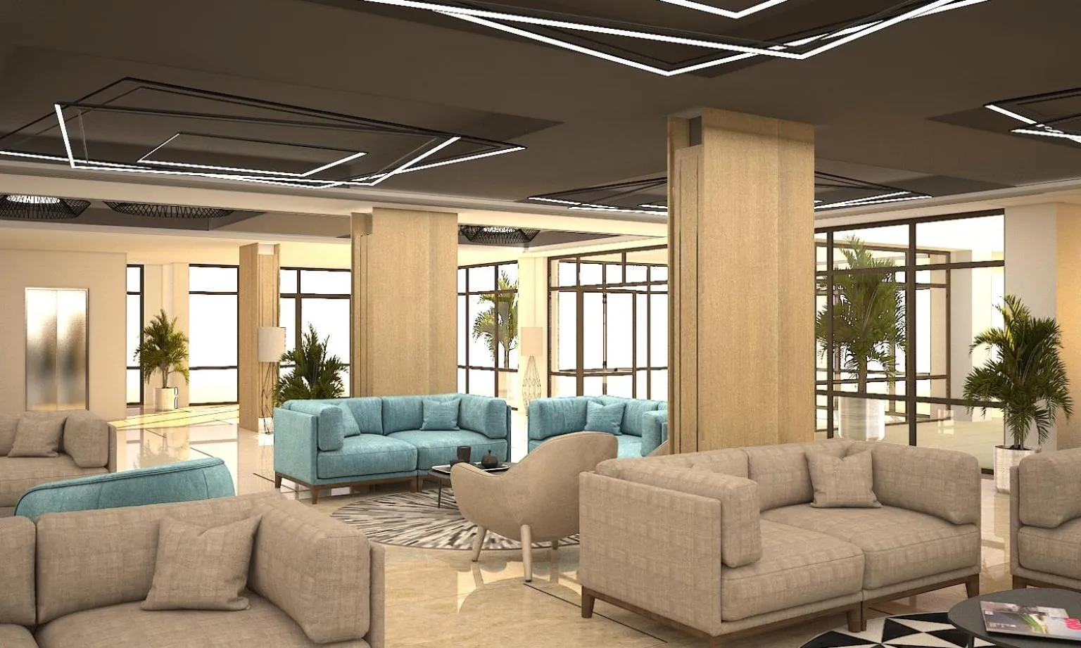 Living room in Hotel Pomorie Sun