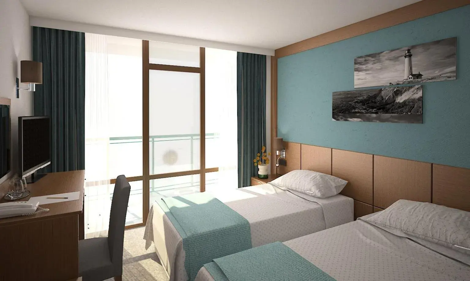 Photo of the whole room in Hotel Pomorie Sun Photo of the whole room in Hotel Pomorie Sun