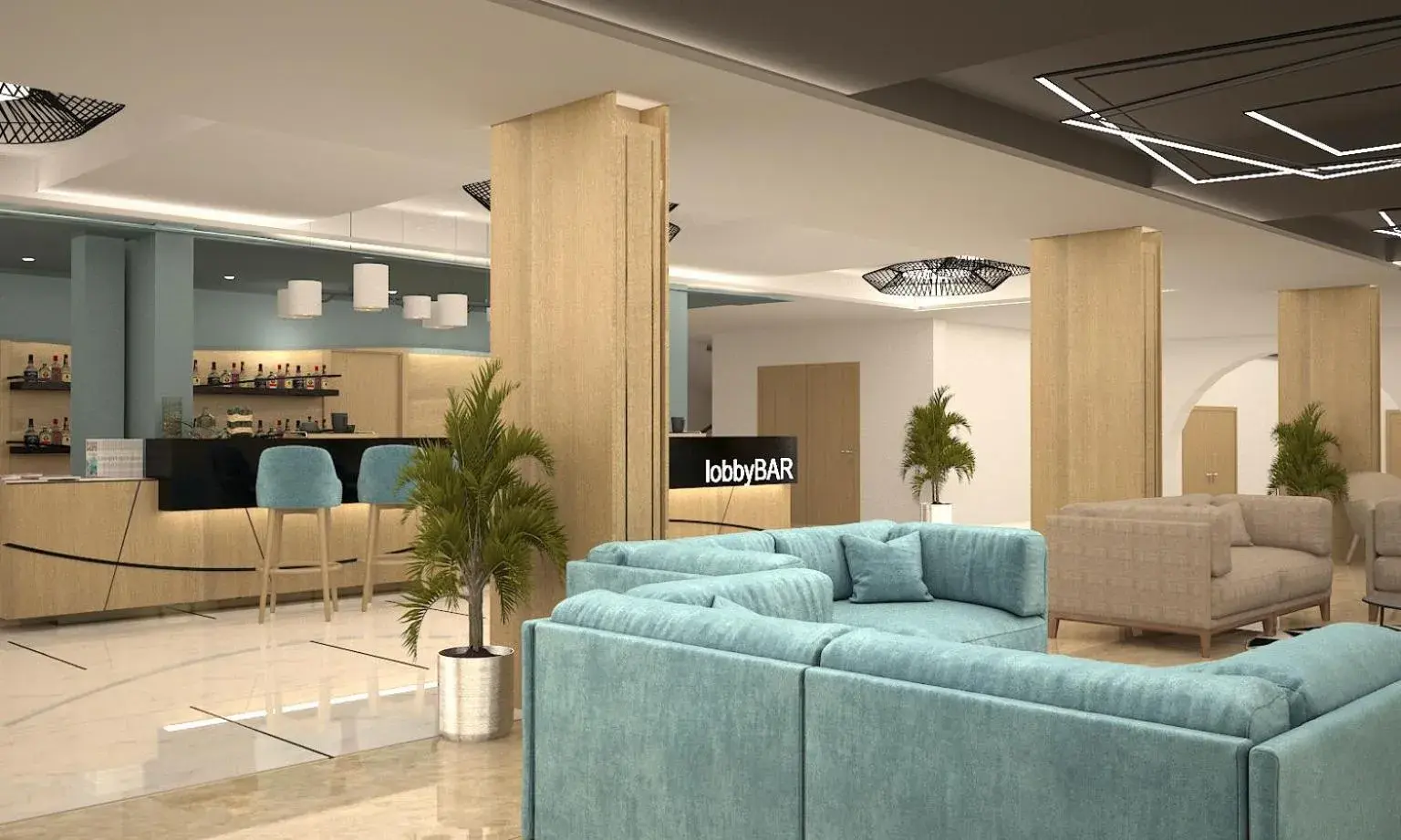 Living room in Hotel Pomorie Sun Living room in Hotel Pomorie Sun