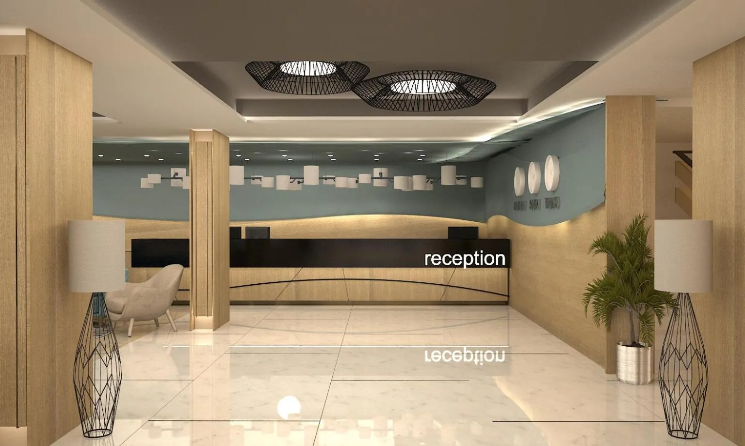 Lobby or reception in Hotel Pomorie Sun