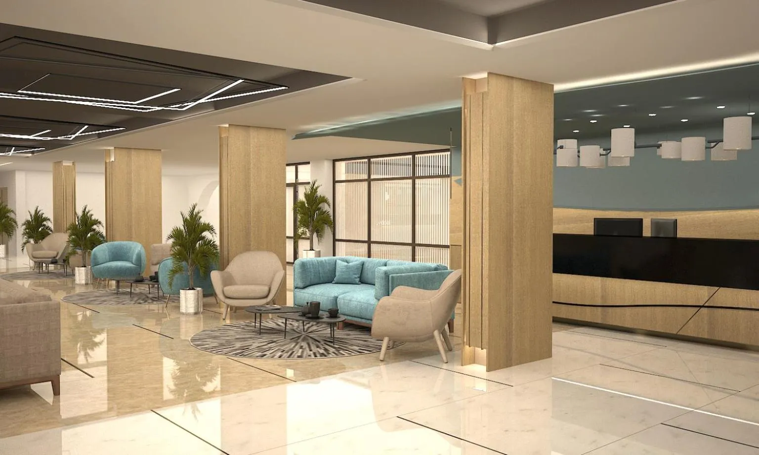 Living room in Hotel Pomorie Sun