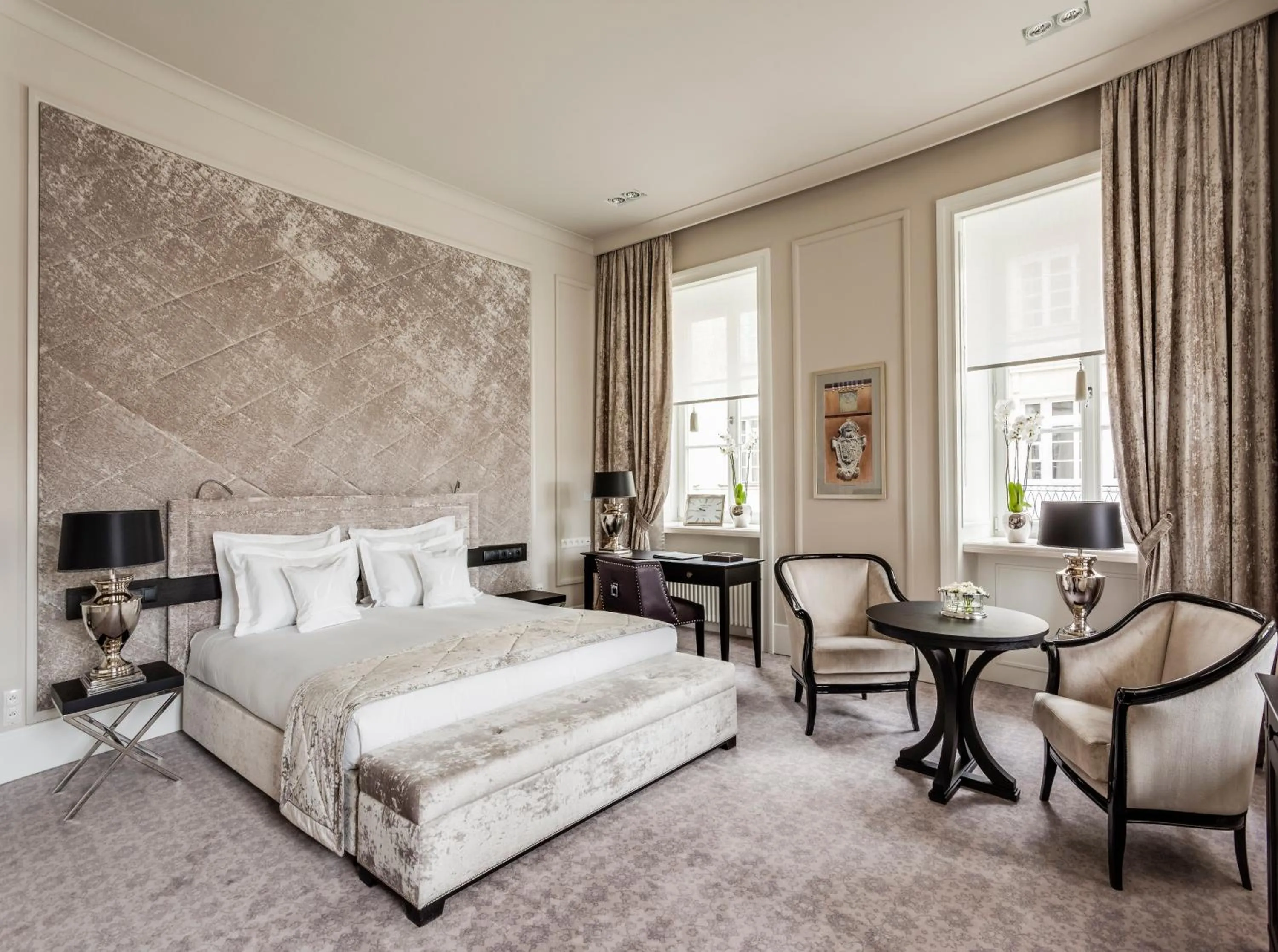 Seating area, Bed in Hotel Bellotto