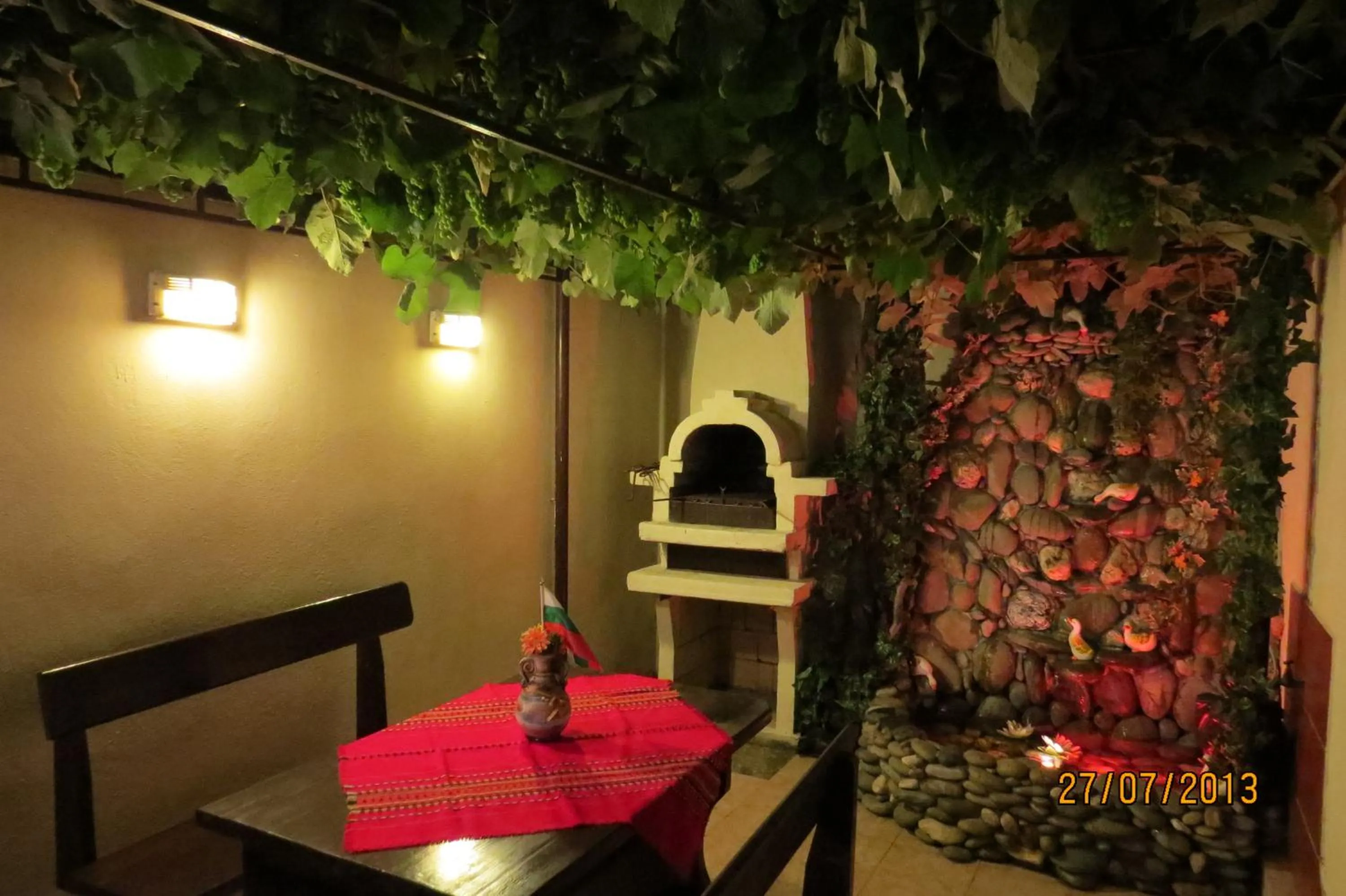 BBQ facilities in Hotel Strinava